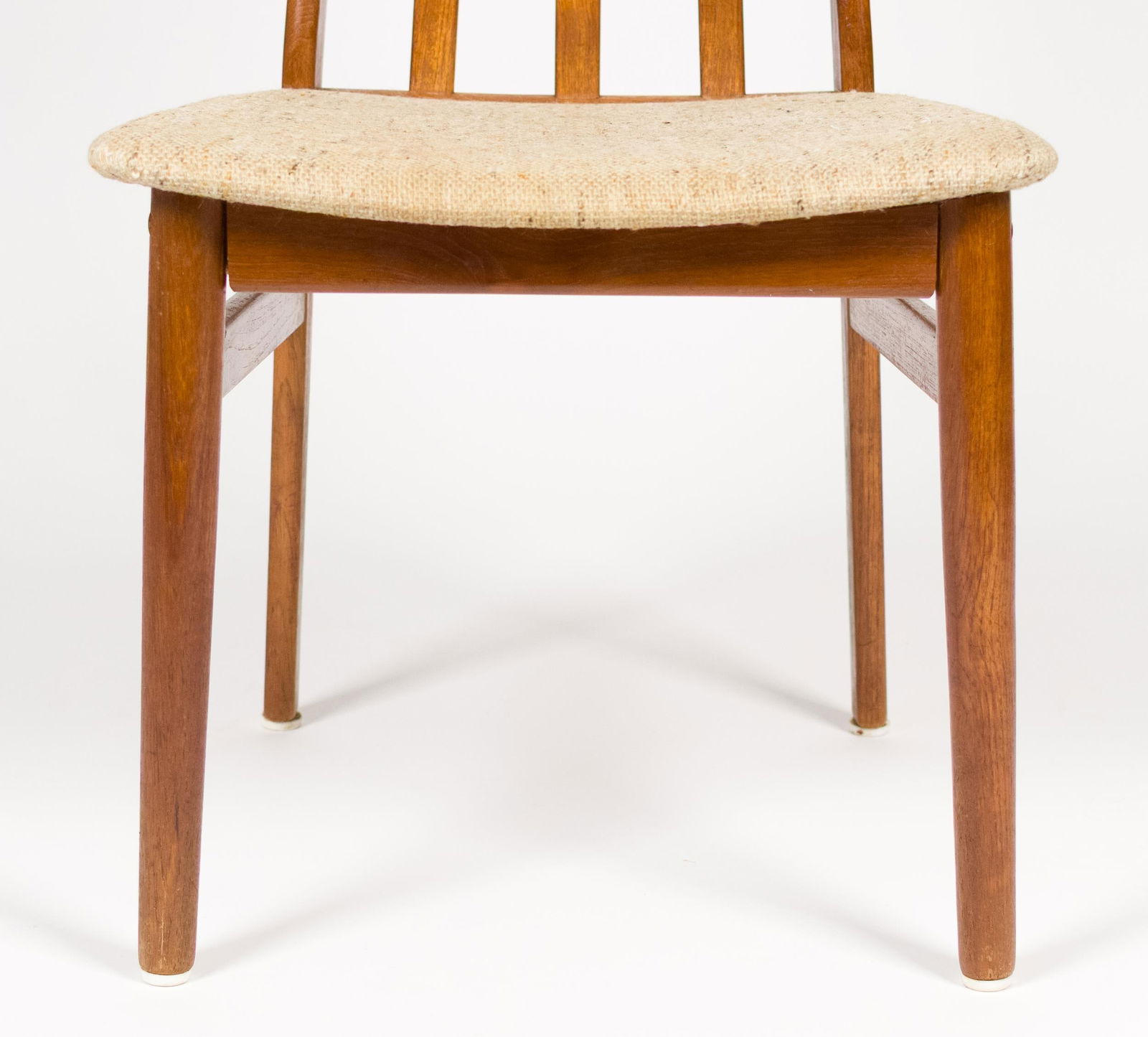 SIX VINTAGE DANISH TEAK DINING CHAIRS - 6