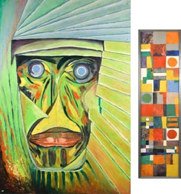 TWO 1960S OIL PAINTINGS.