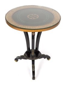 ANTIQUE INLAID RENAISSANCE REVIVAL TABLE.