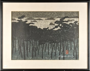 SAITO WOODBLOCK, OKONO HOSOMICHI MATSUSHIMI SENDAI.