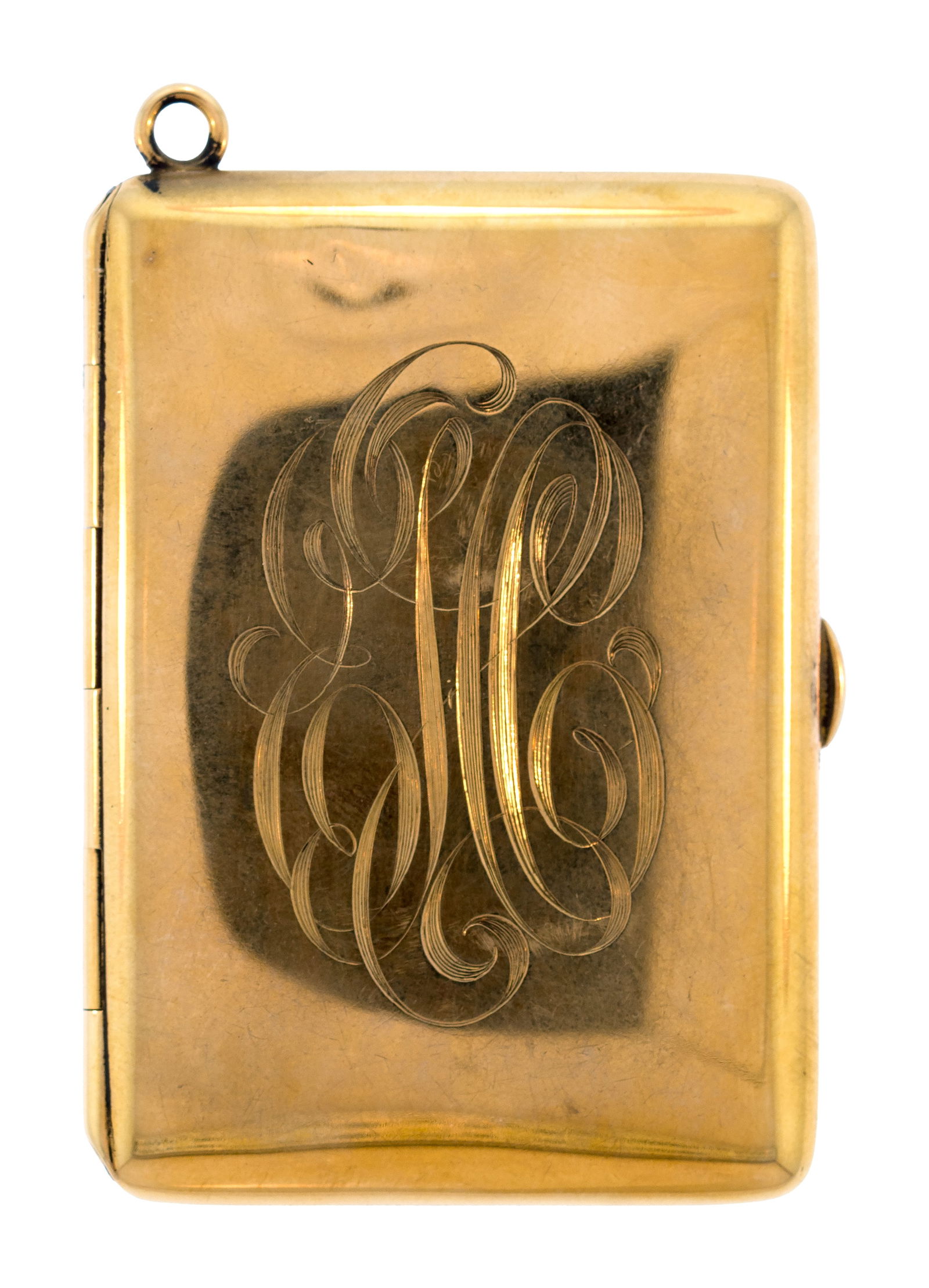 ANTIQUE 14K GOLD PICTURE CASE/LOCKET. (1 of 9)