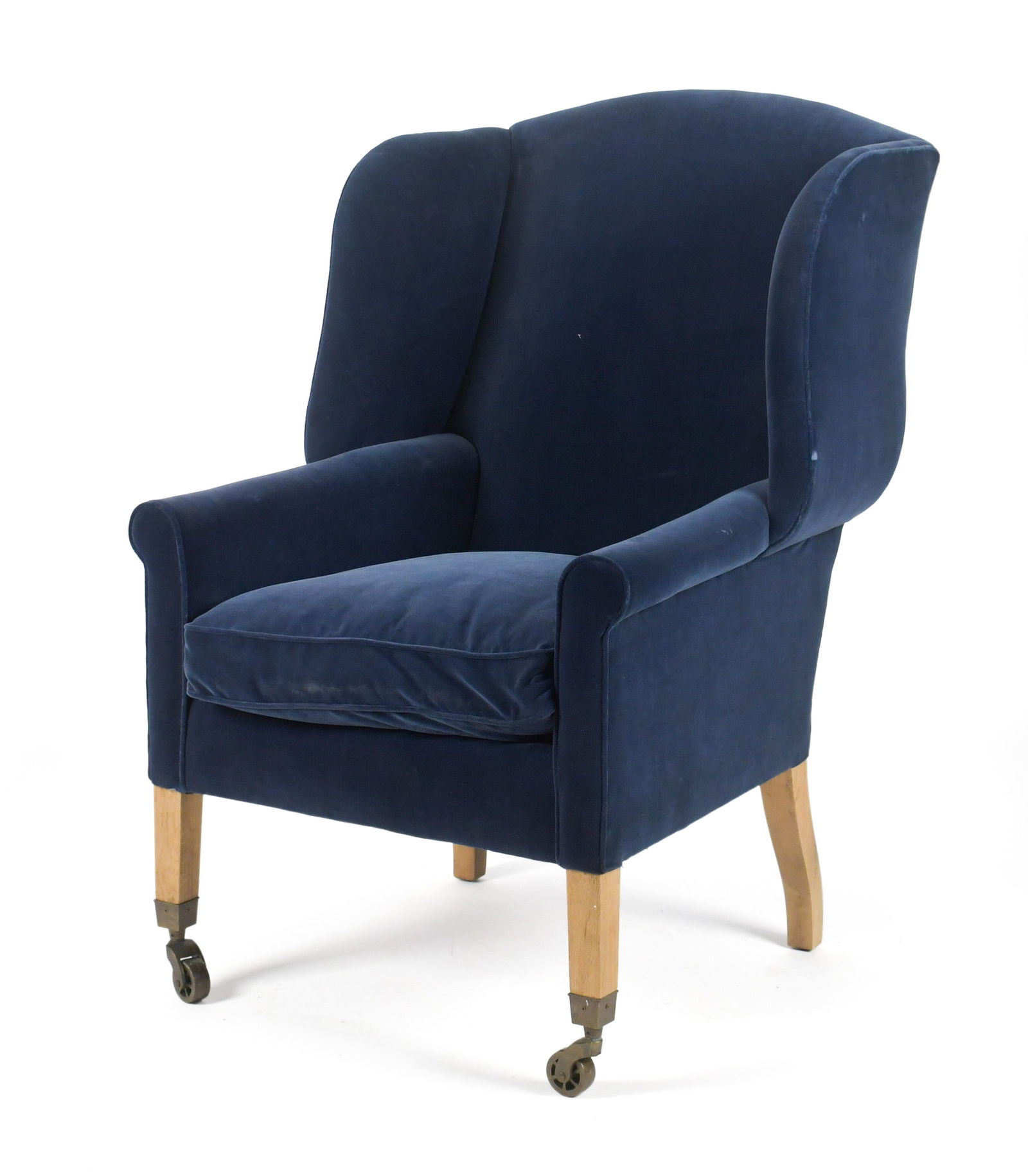 20TH C. WING CHAIR, RESTORATION HARDWARE. (1 of 10)