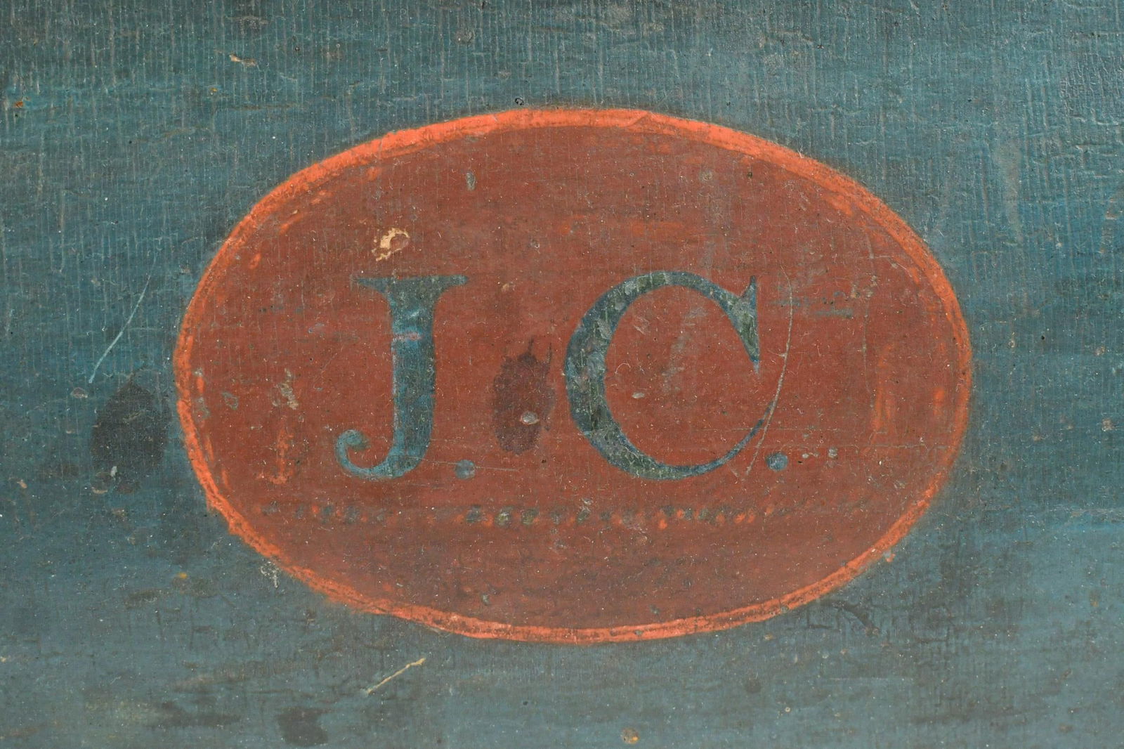 TWO 18TH C. PAINT DECORATED DOME TOP BOXES. - 4