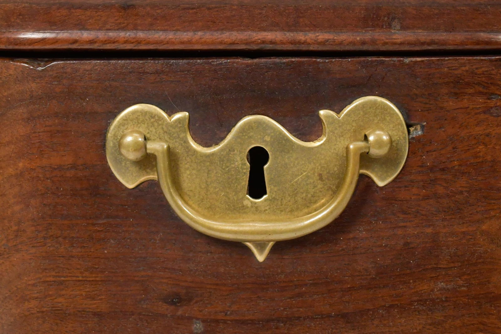 18TH C. MA CHIPPENDALE BLOCK FRONT DRESSING TABLE. - 4