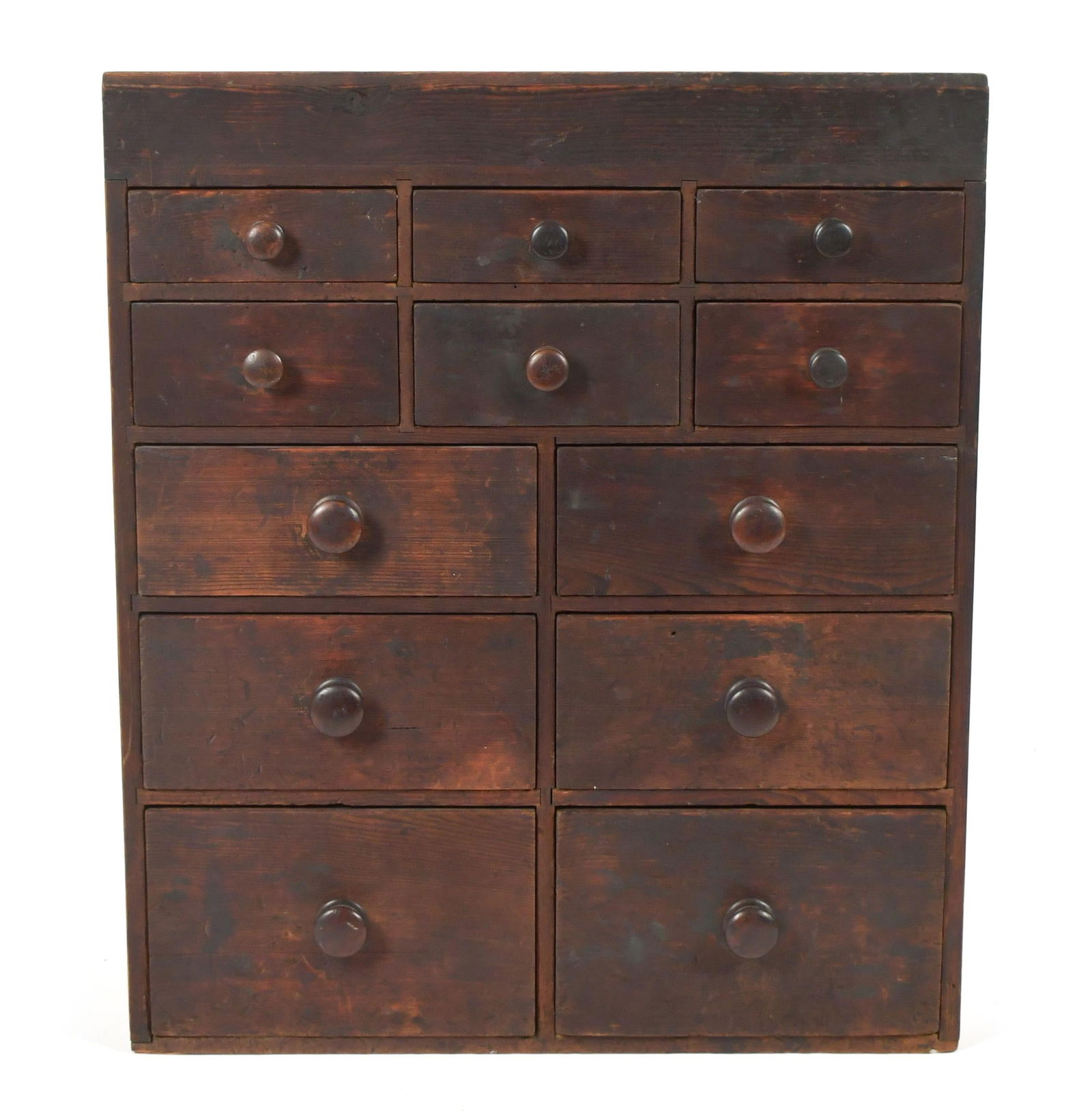 GOOD 19TH C. HANGING SPICE CABINET. (1 of 1)