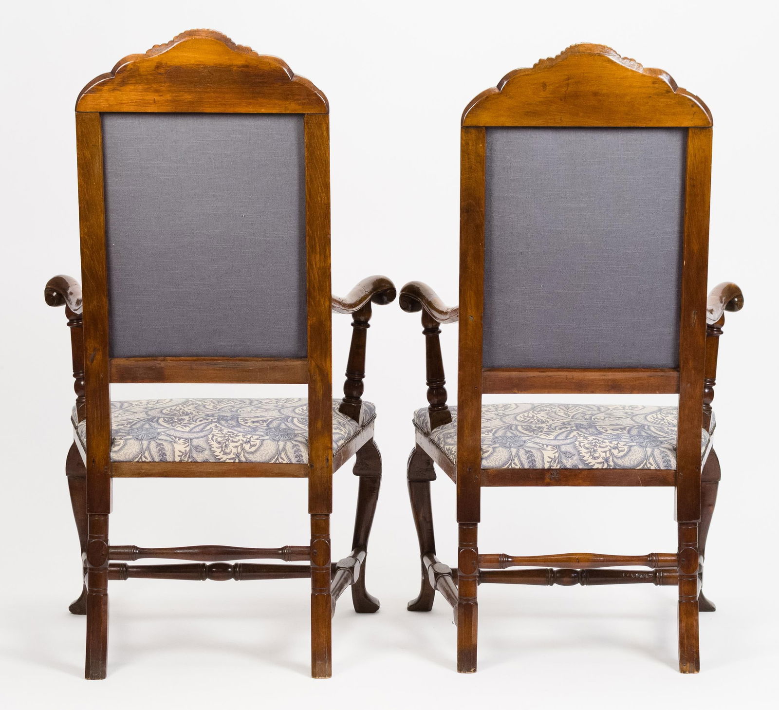 PAIR 18TH C. ARMCHAIRS. - 13