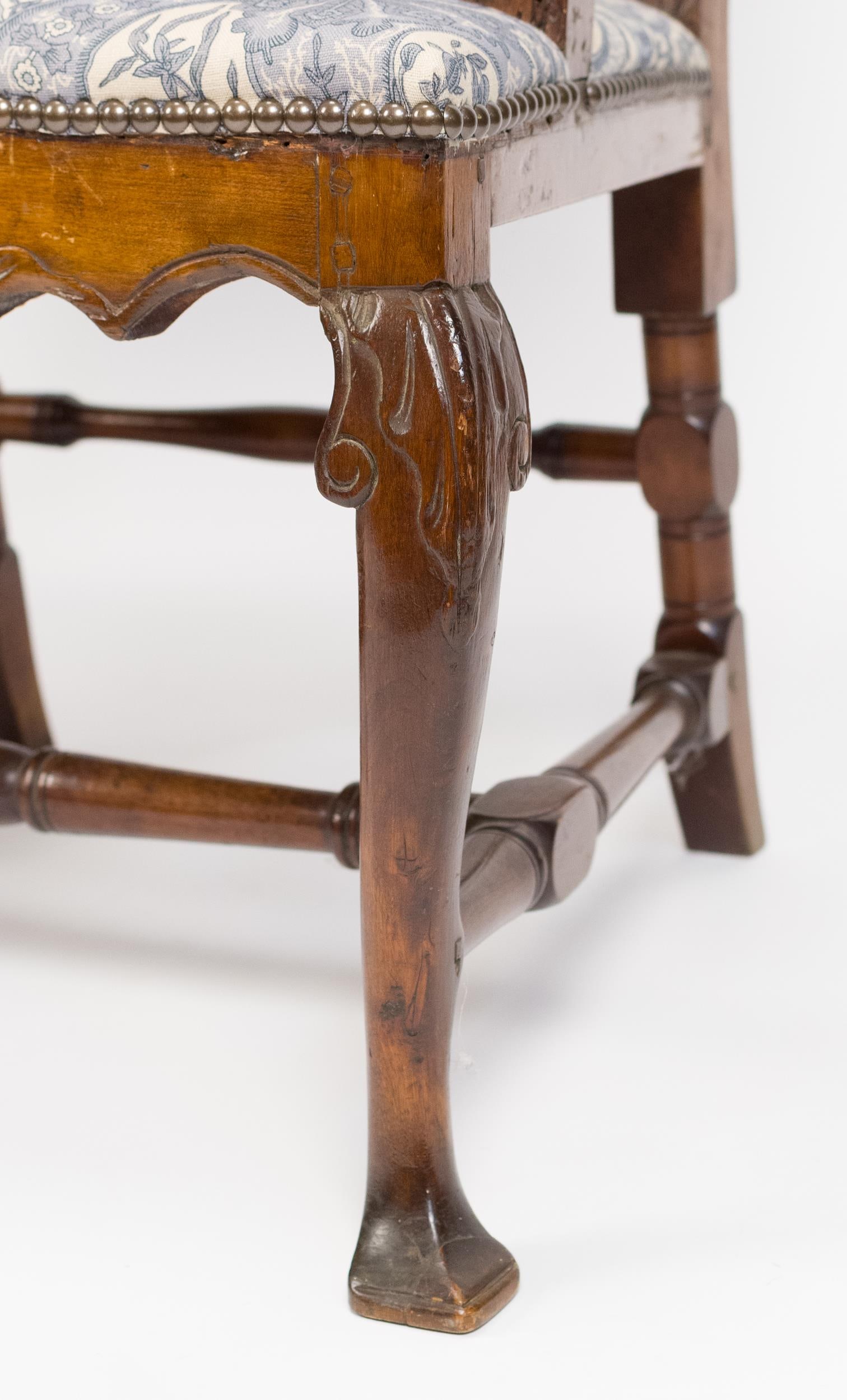 PAIR 18TH C. ARMCHAIRS. - 8