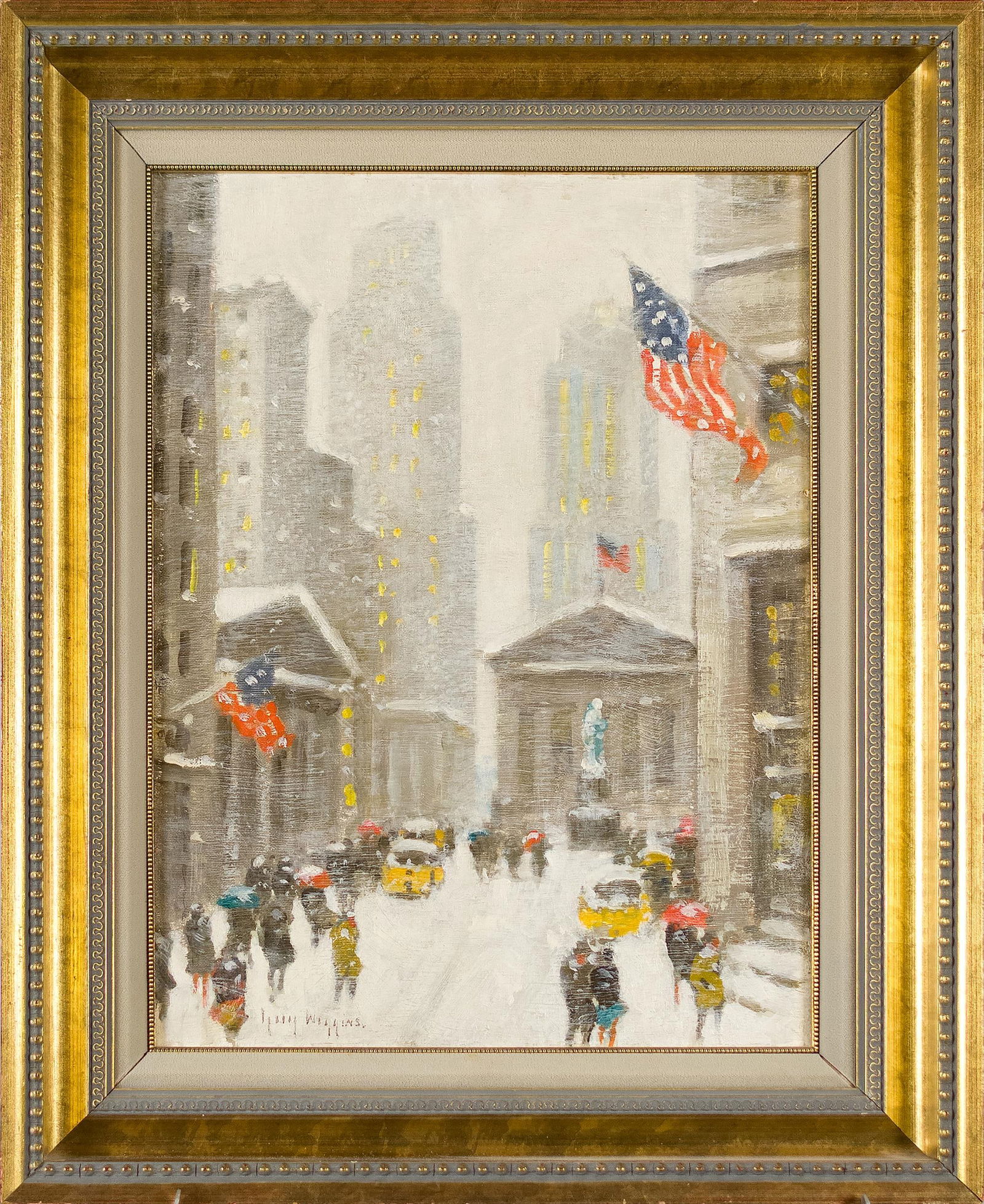 EXCEPTIONAL GUY WIGGINS OIL, BROAD ST IN WINTER NY. (1 of 12)