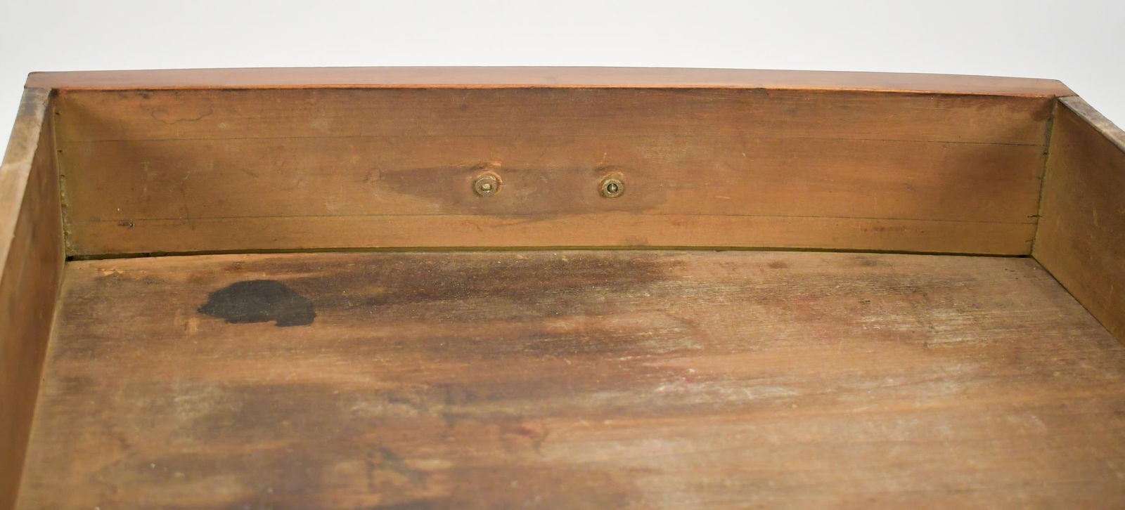 FEDERAL INLAID TWO DRAWER BOW FRONT SERVER. - 11