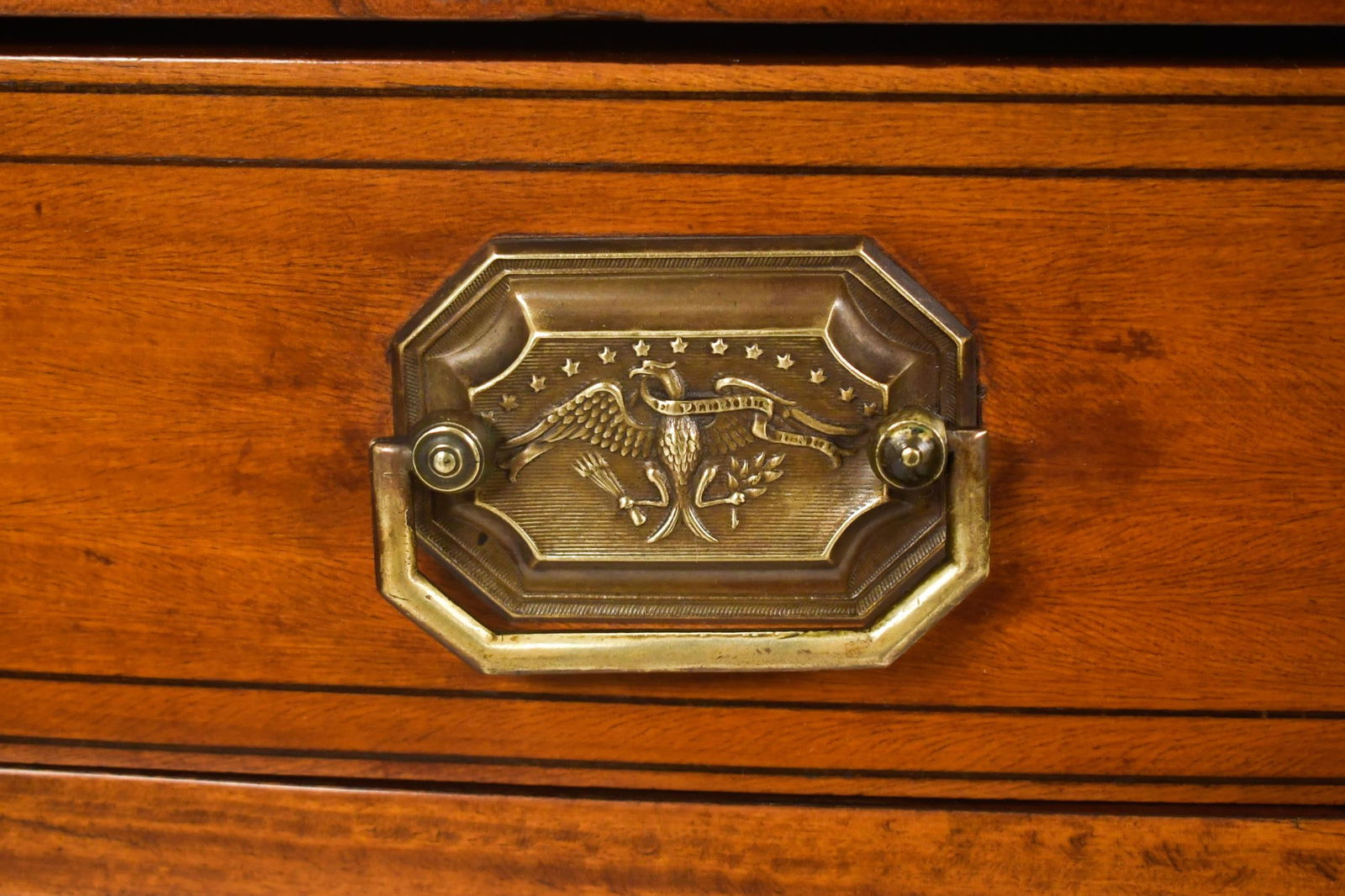 FEDERAL INLAID TWO DRAWER BOW FRONT SERVER. - 4
