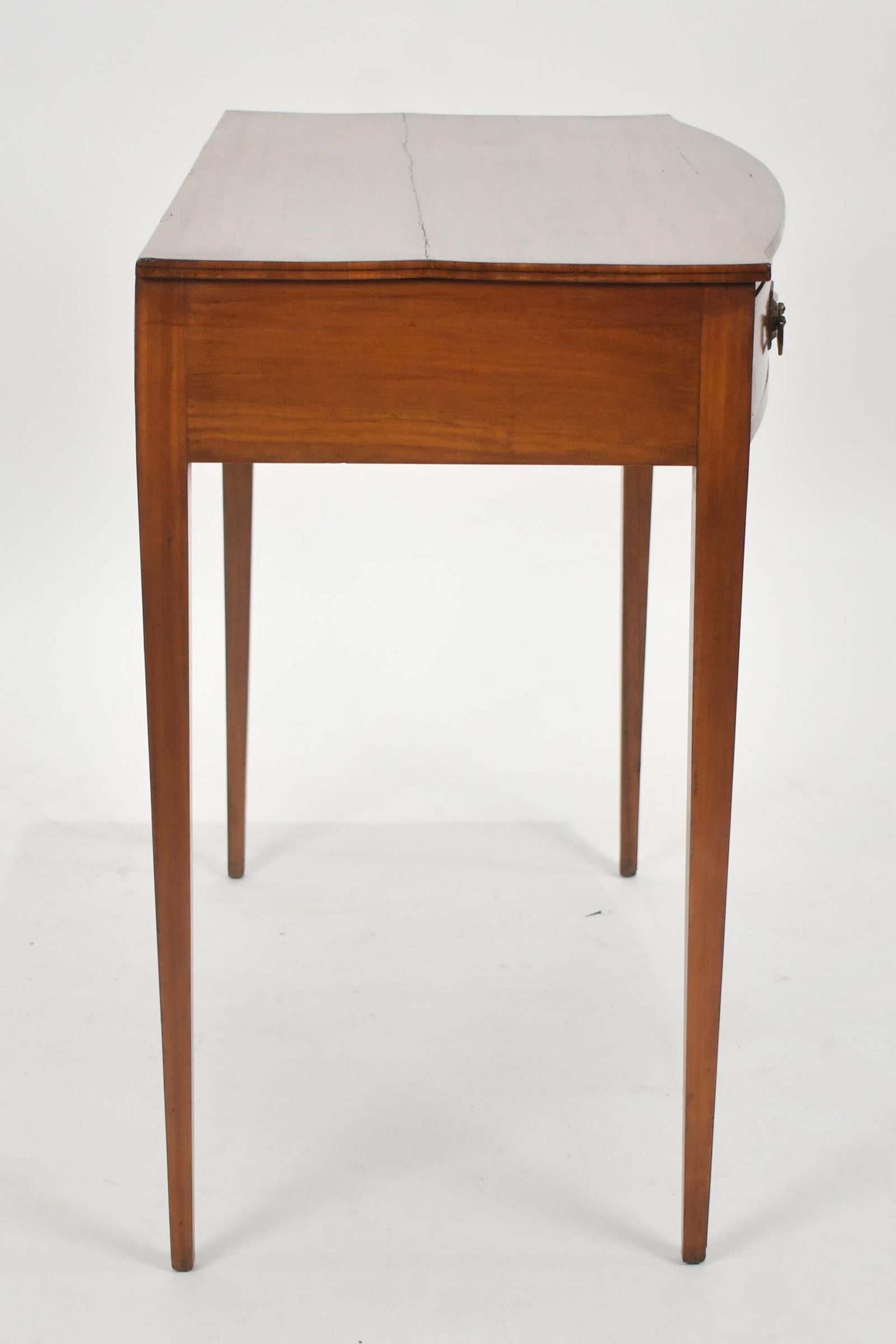 FEDERAL INLAID TWO DRAWER BOW FRONT SERVER. - 5