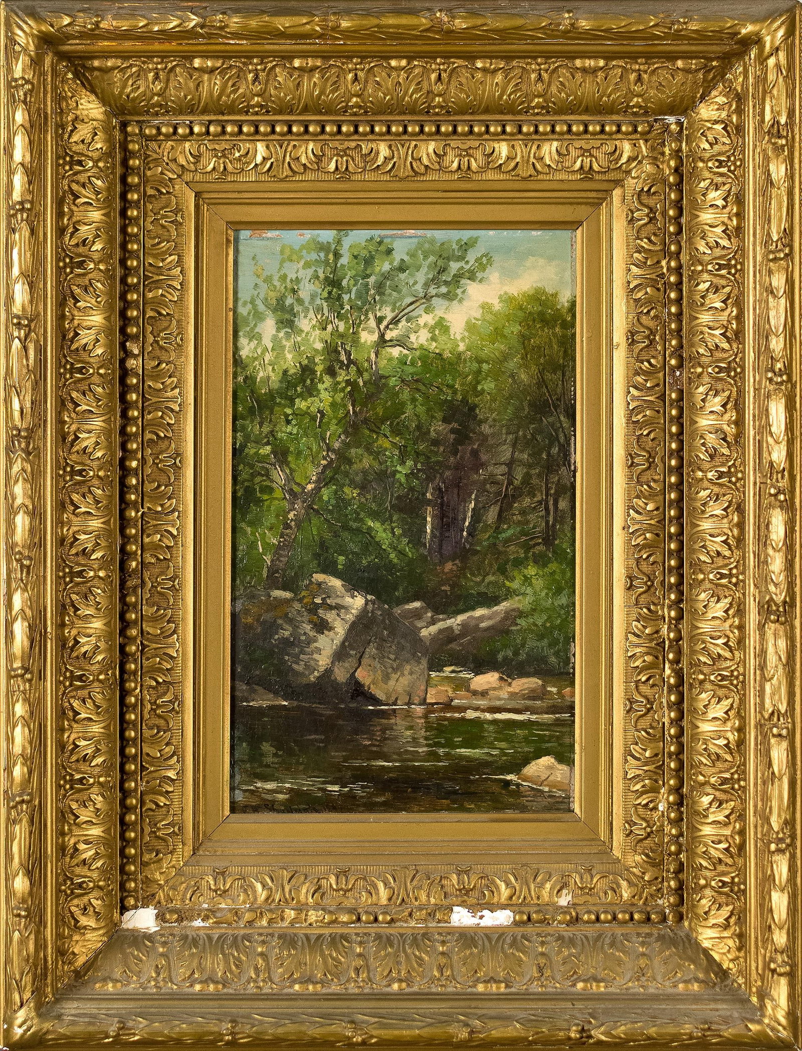 FRANK HENRY SHAPLEIGH OIL, MOUNTAIN STREAM. (1 of 12)