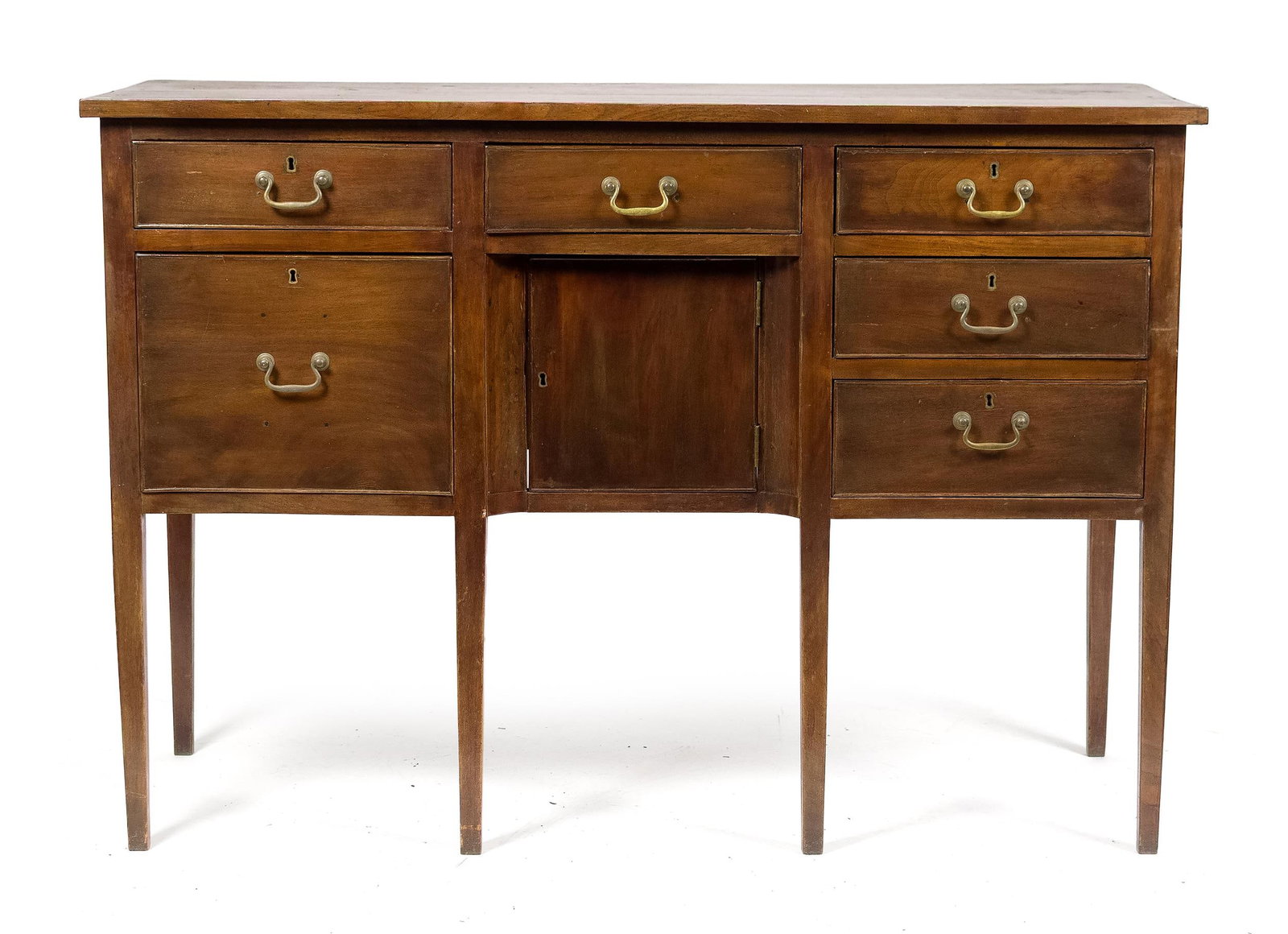 19TH C. SOUTHERN HEPPLEWHITE WALNUT SIDEBOARD. (1 of 1)