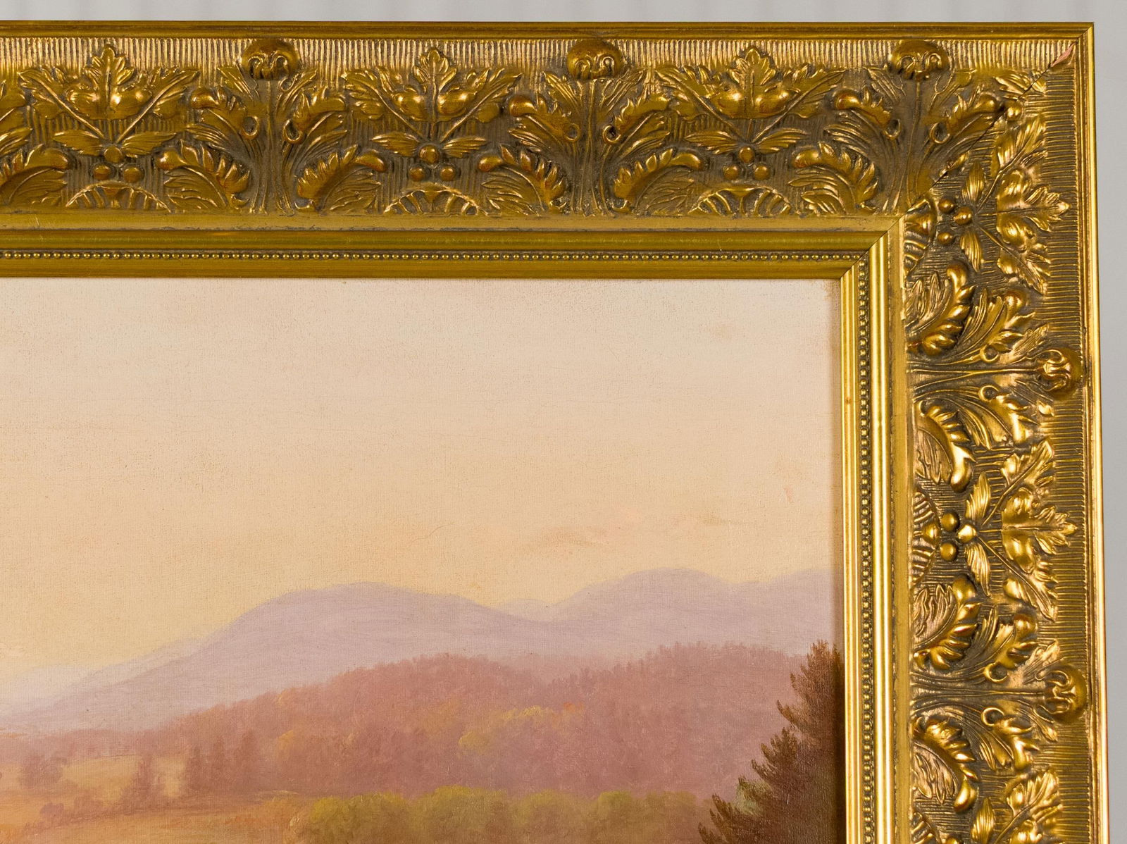 BENJAMIN CHAMPNEY ATTRIBUTED OIL, RIVER LANDSCAPE. - 8