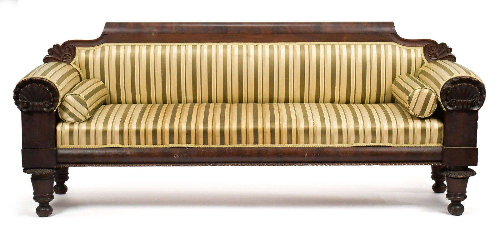 19TH C. COOK & PARKIN PHILADELPHIA CARVED SOFA. (1 of 13)