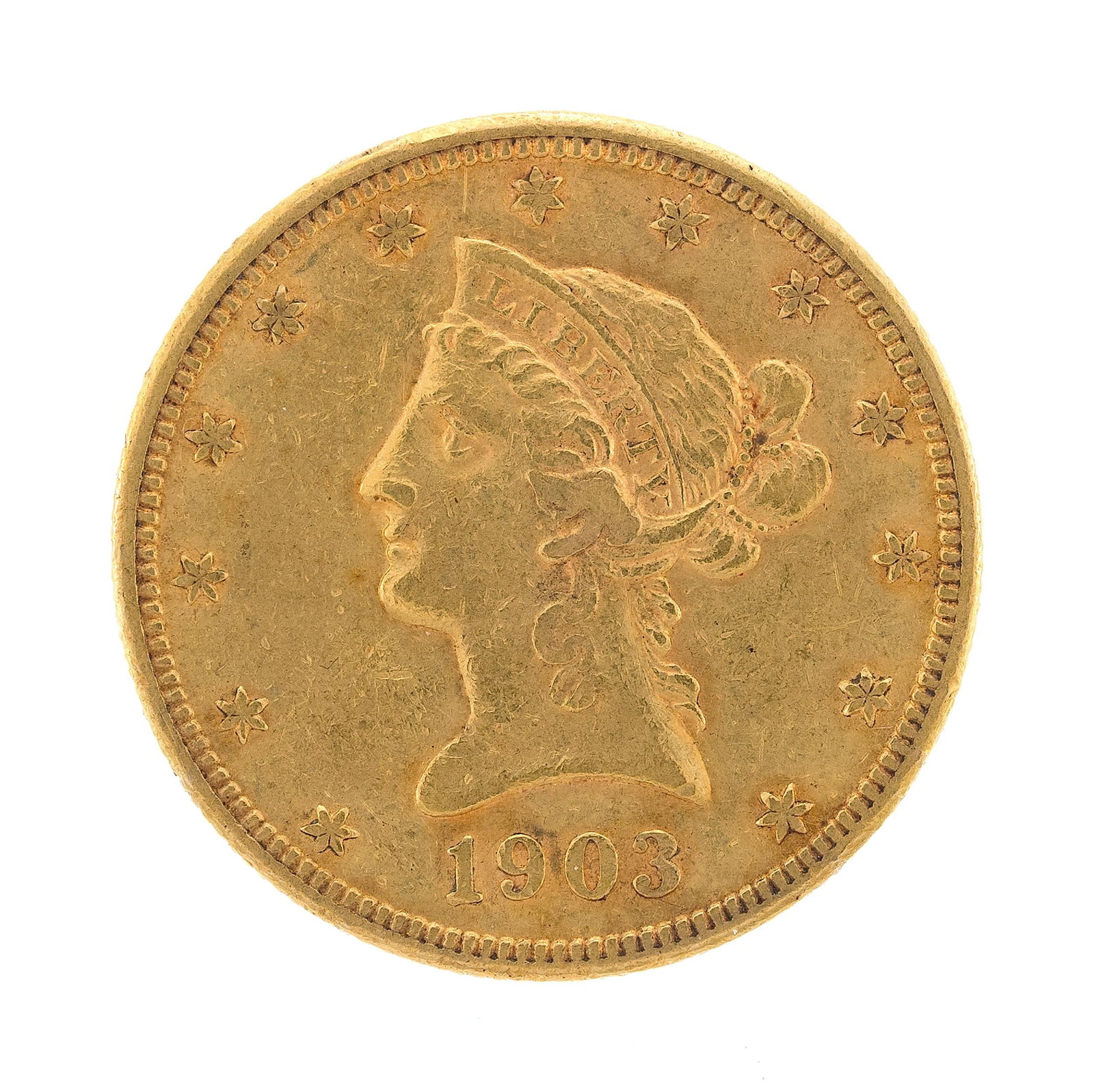 1903-S $10 LIBERTY GOLD COIN. (1 of 2)