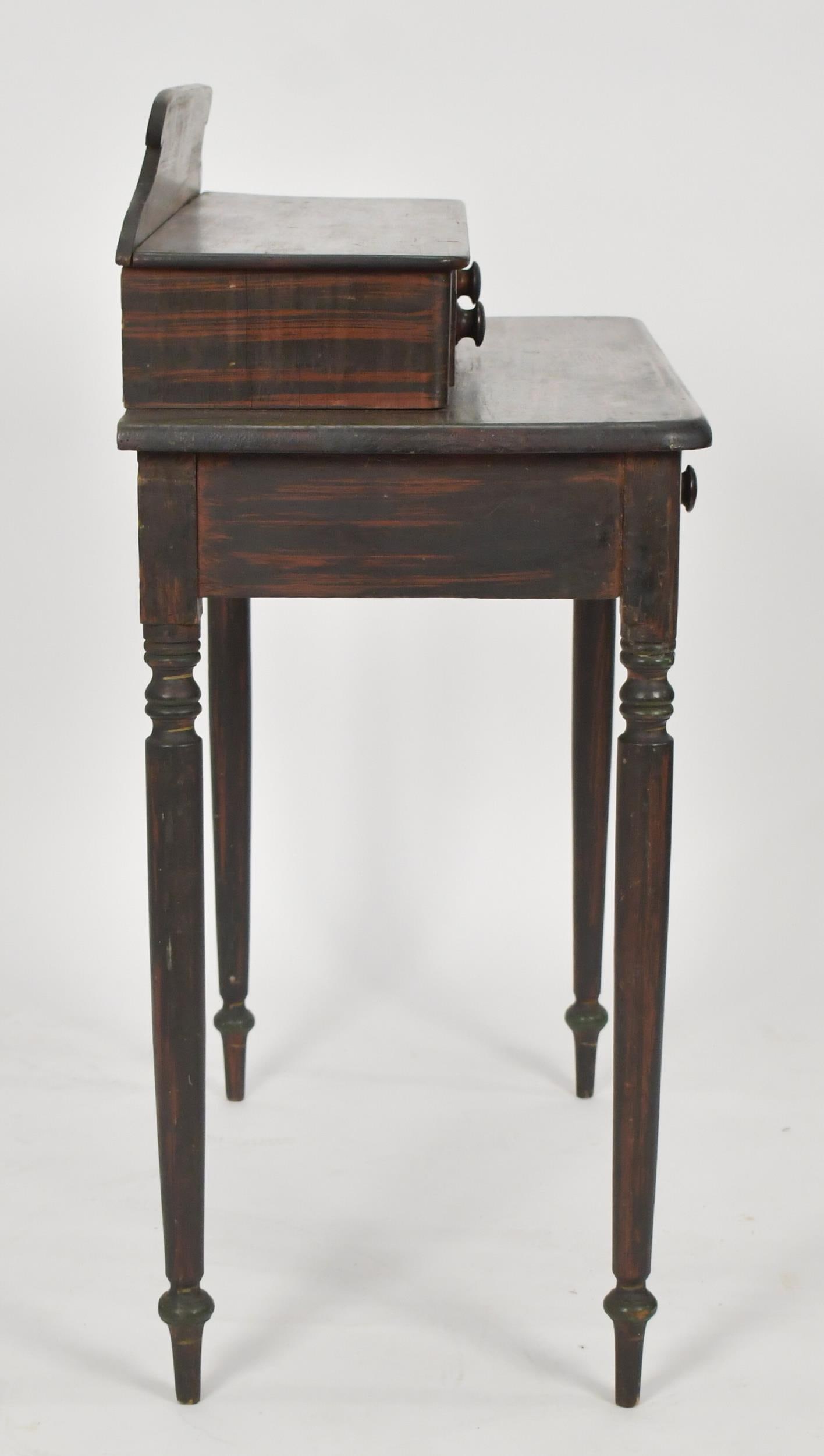 19TH C. PAINTED DECK TOP DRESSING TABLE. - 13