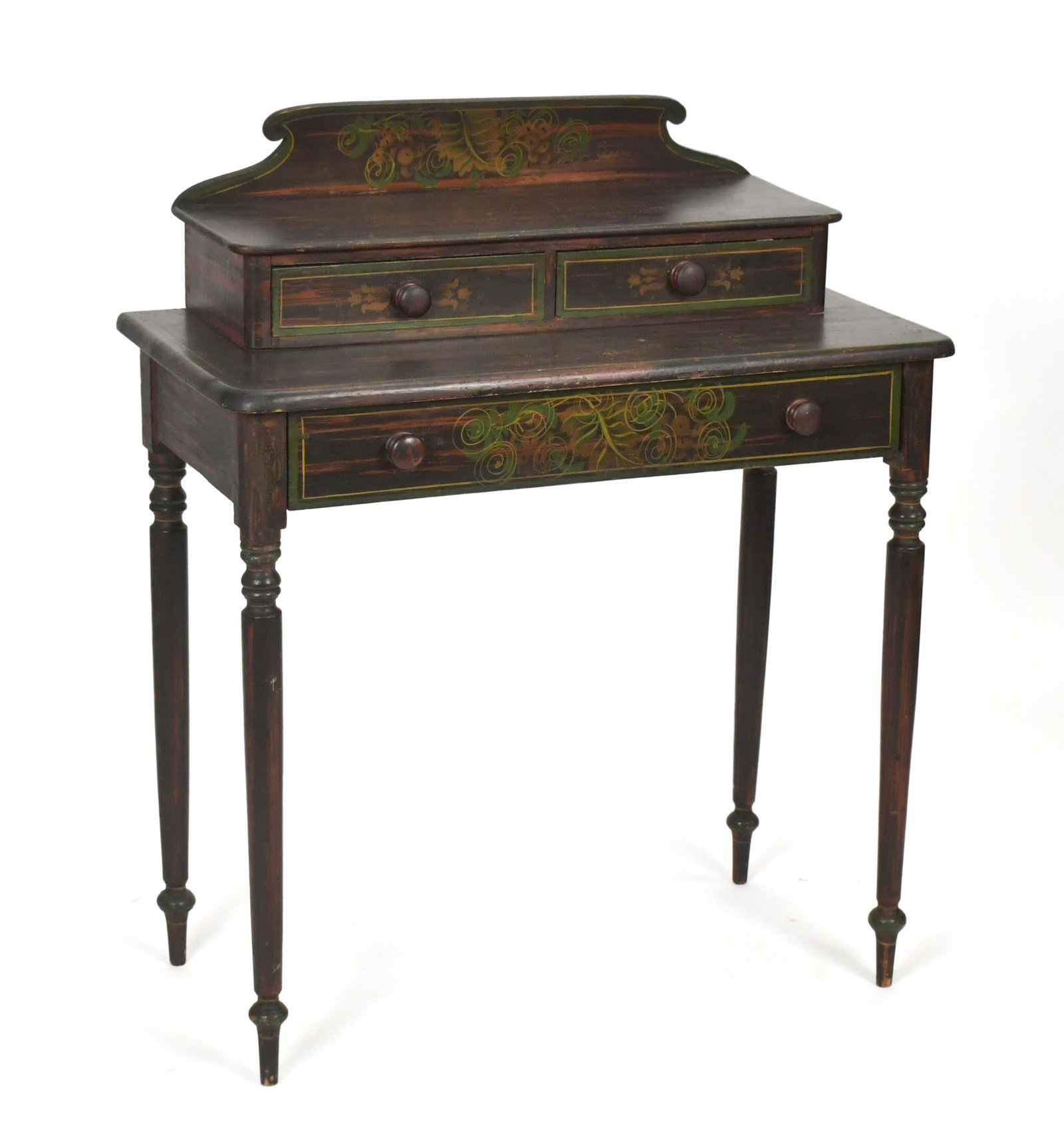 19TH C. PAINTED DECK TOP DRESSING TABLE. (1 of 14)