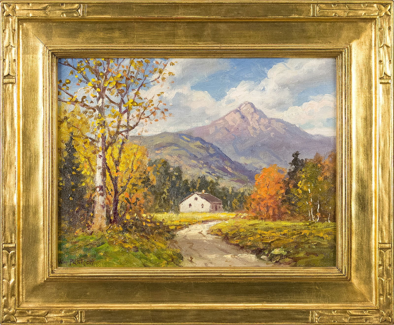 WILLIAM F. PASKELL OIL ON CANVAS, MT. CHOCORUA. (1 of 2)