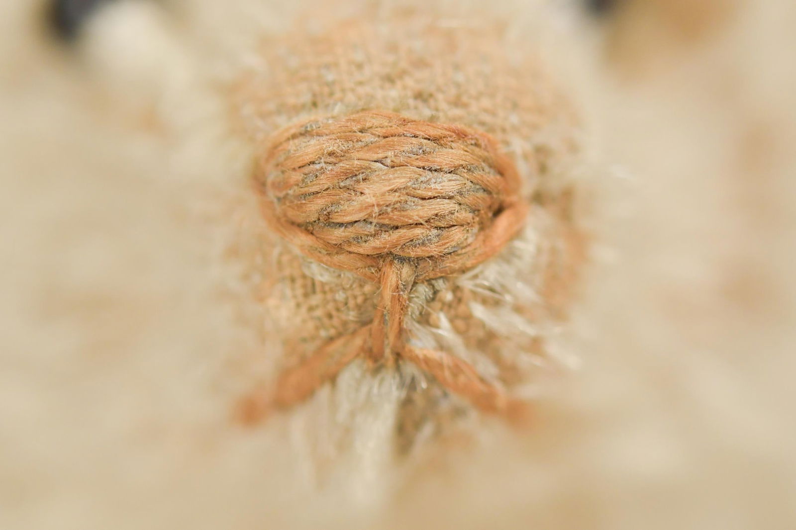 ANTIQUE STEIFF MOHAIR BEAR, BLANK BUTTON. - 2