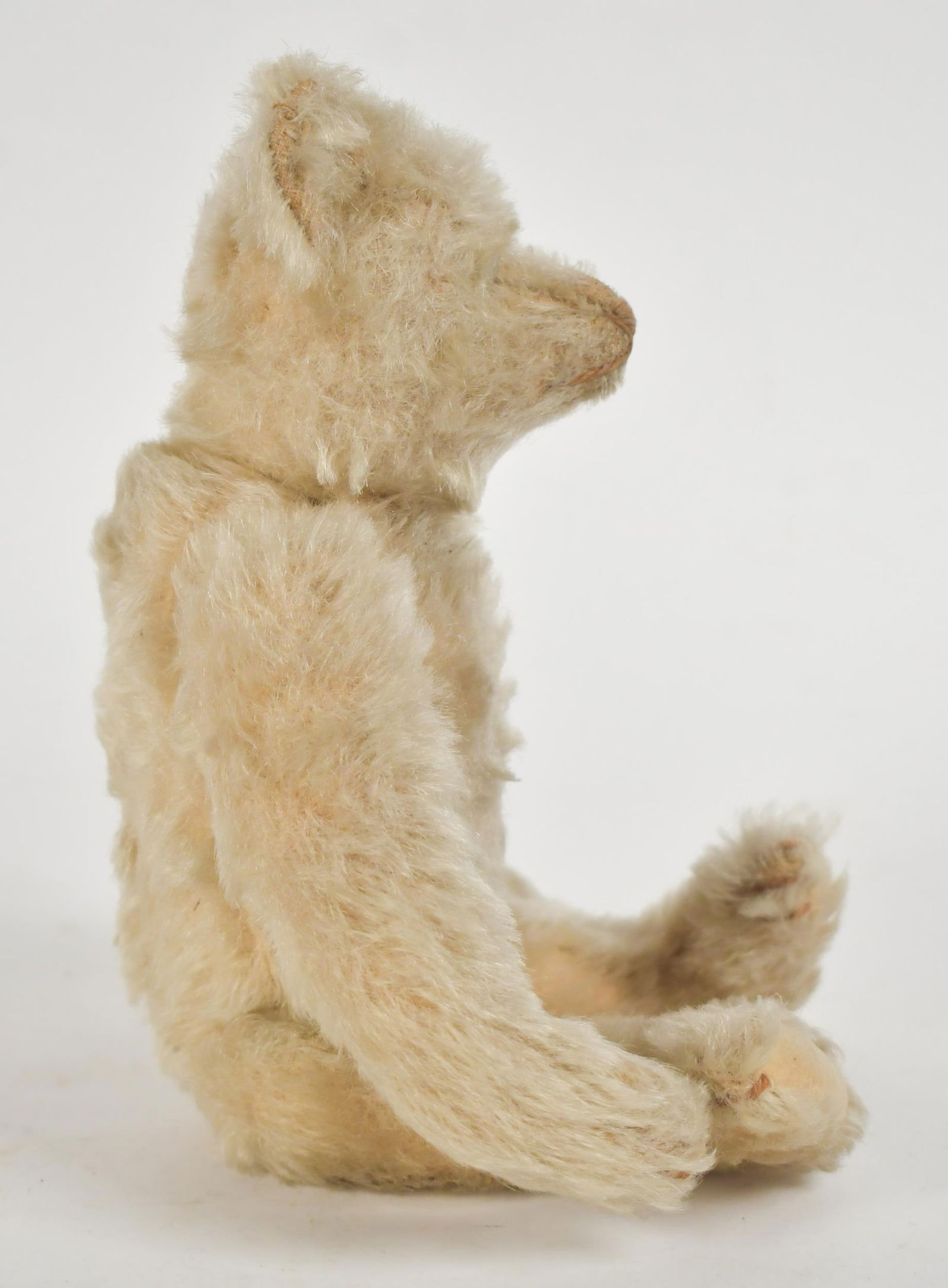 ANTIQUE STEIFF MOHAIR BEAR, BLANK BUTTON. - 8