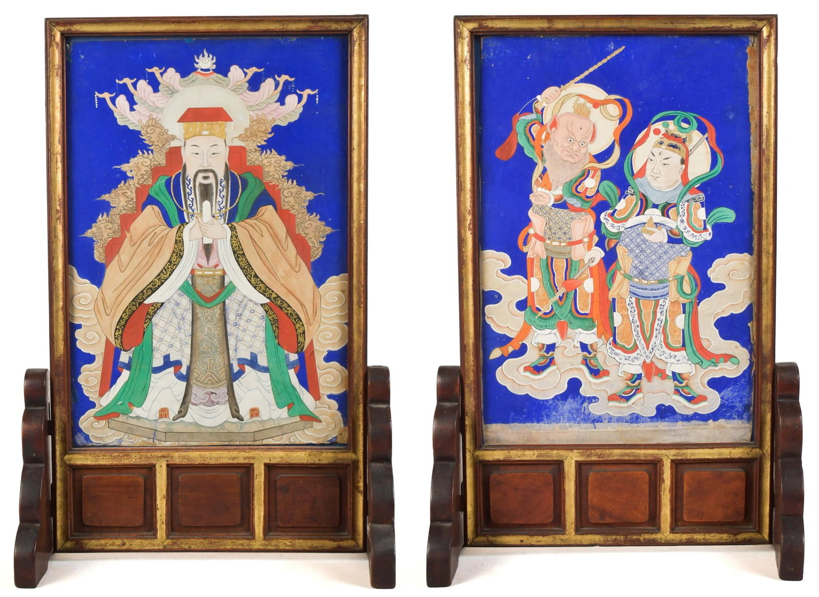 PR. ANTIQUE CHINESE TABLE SCREENS. (1 of 14)