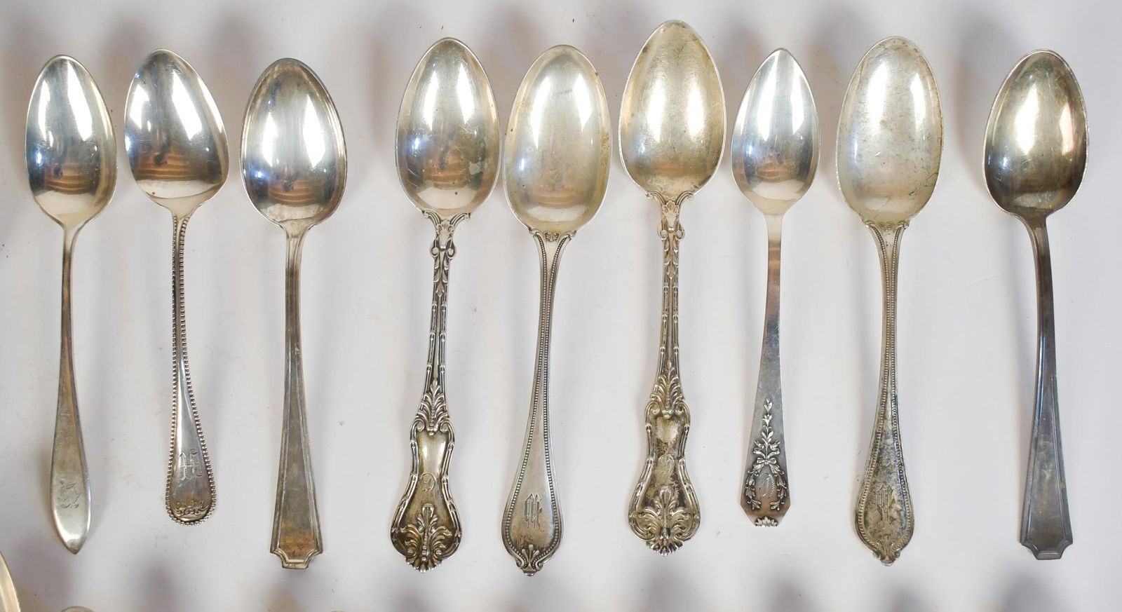 ASSORTED STERLING SILVER FLATWARE. - 10