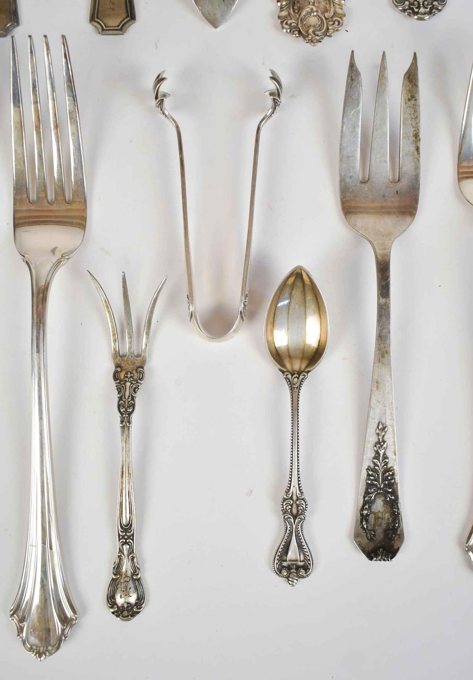 ASSORTED STERLING SILVER FLATWARE. - 6