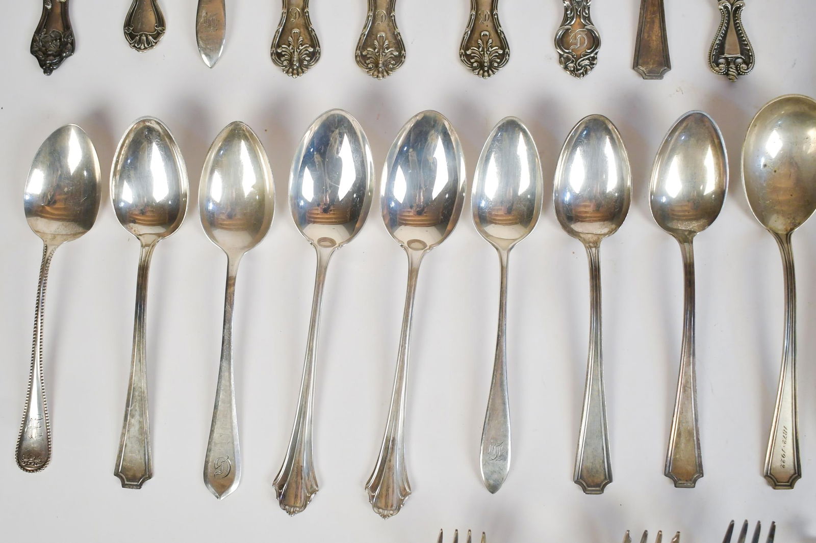 ASSORTED STERLING SILVER FLATWARE. - 8