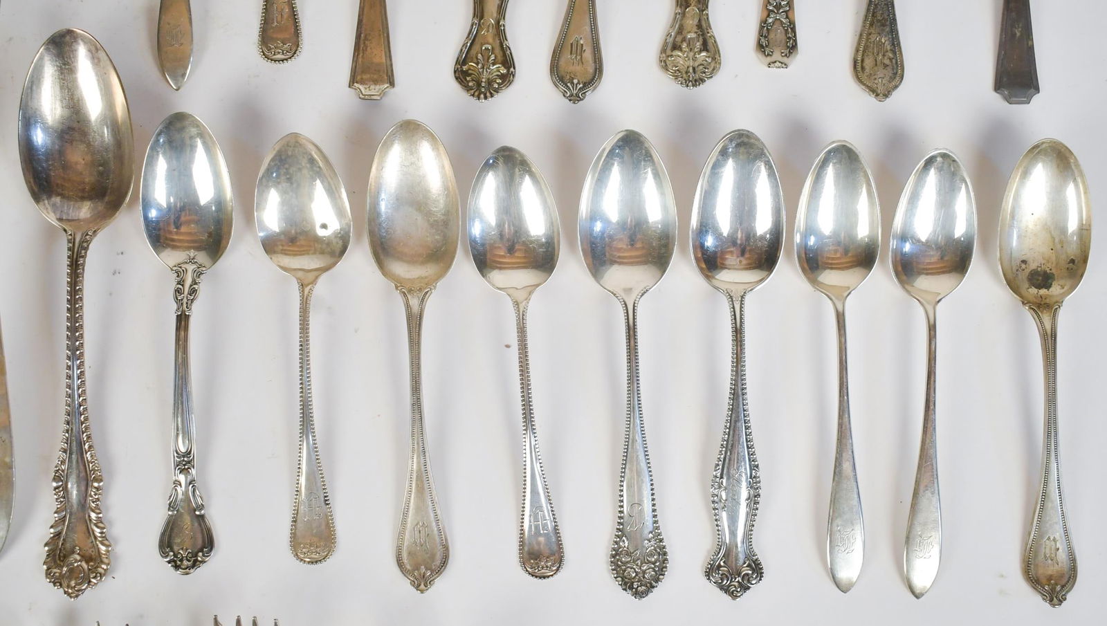 ASSORTED STERLING SILVER FLATWARE. - 9