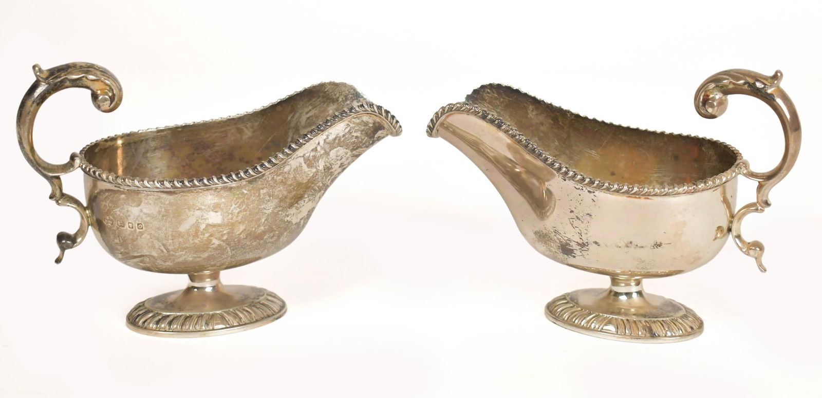 PR. NAYLER BROTHERS ENGLISH STERLING SAUCE BOATS. (1 of 1)