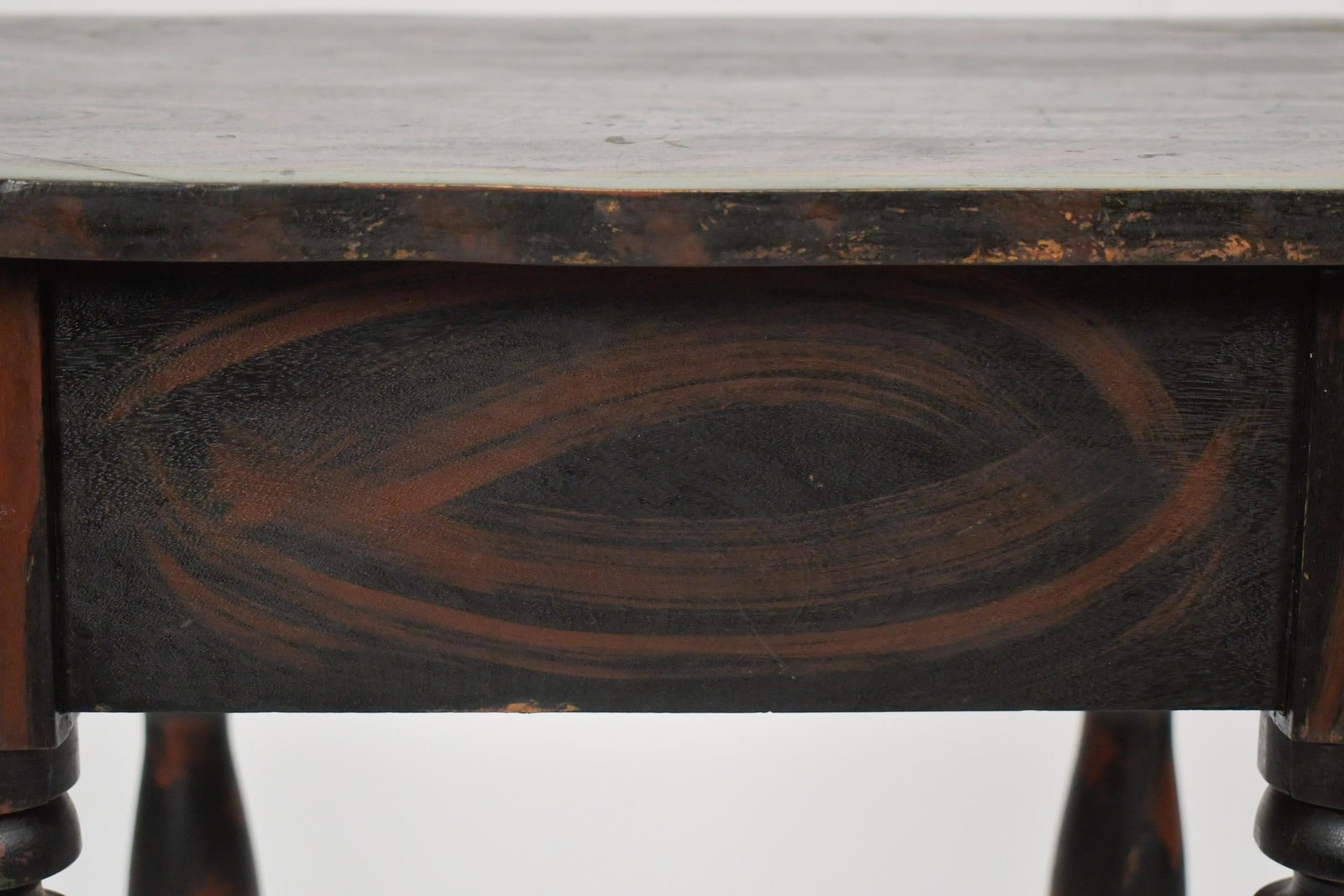 PAINT DECORATED ONE DRAWER STAND. - 11