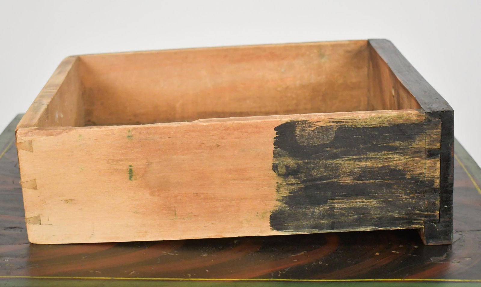 PAINT DECORATED ONE DRAWER STAND. - 6