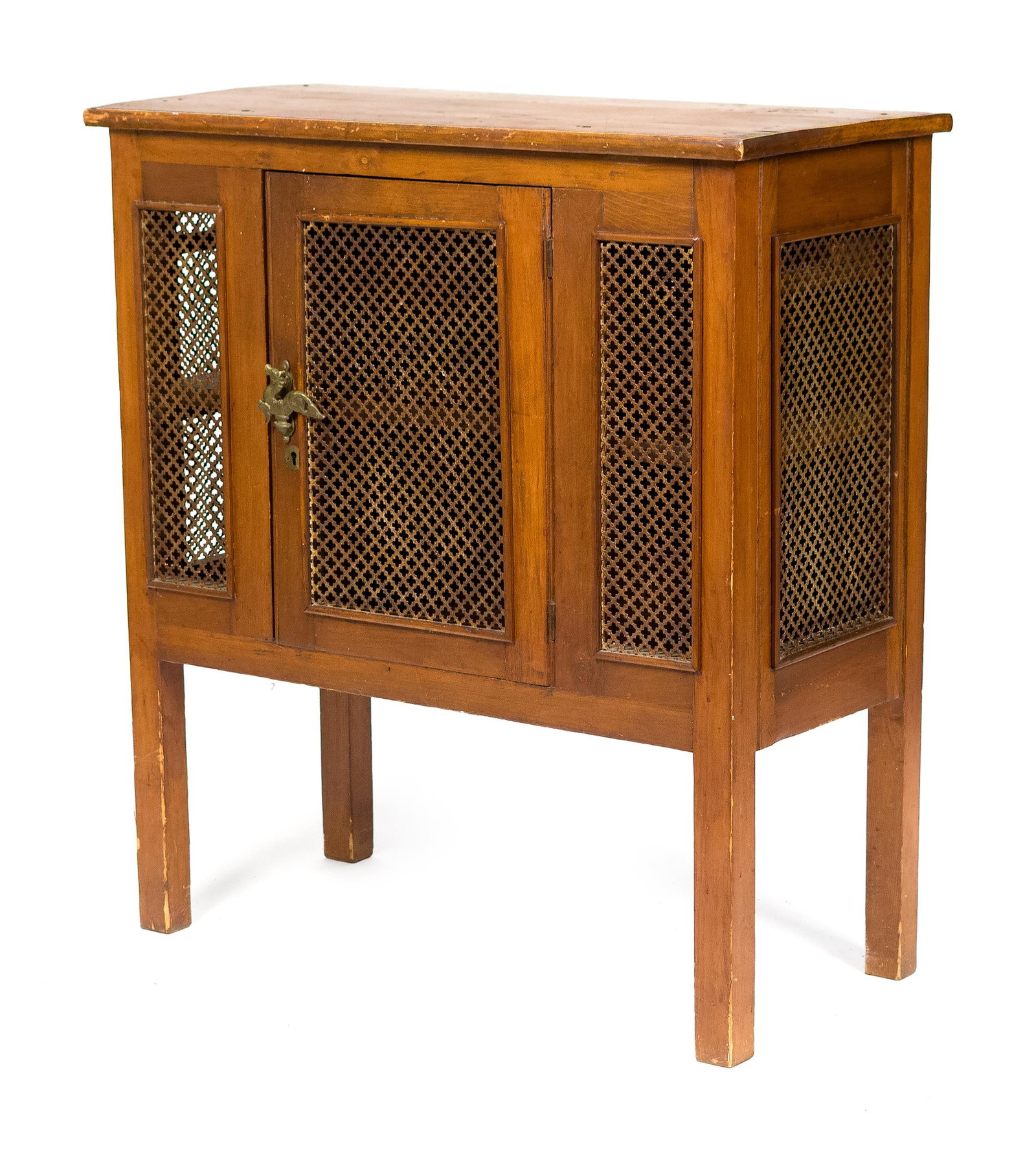 ANTIQUE DIMINUTIVE PIE SAFE. (1 of 2)