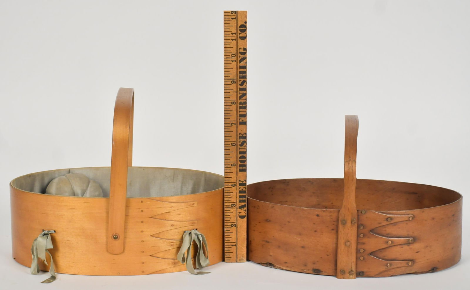 TWO ANTIQUE SHAKER CARRIERS. - 5