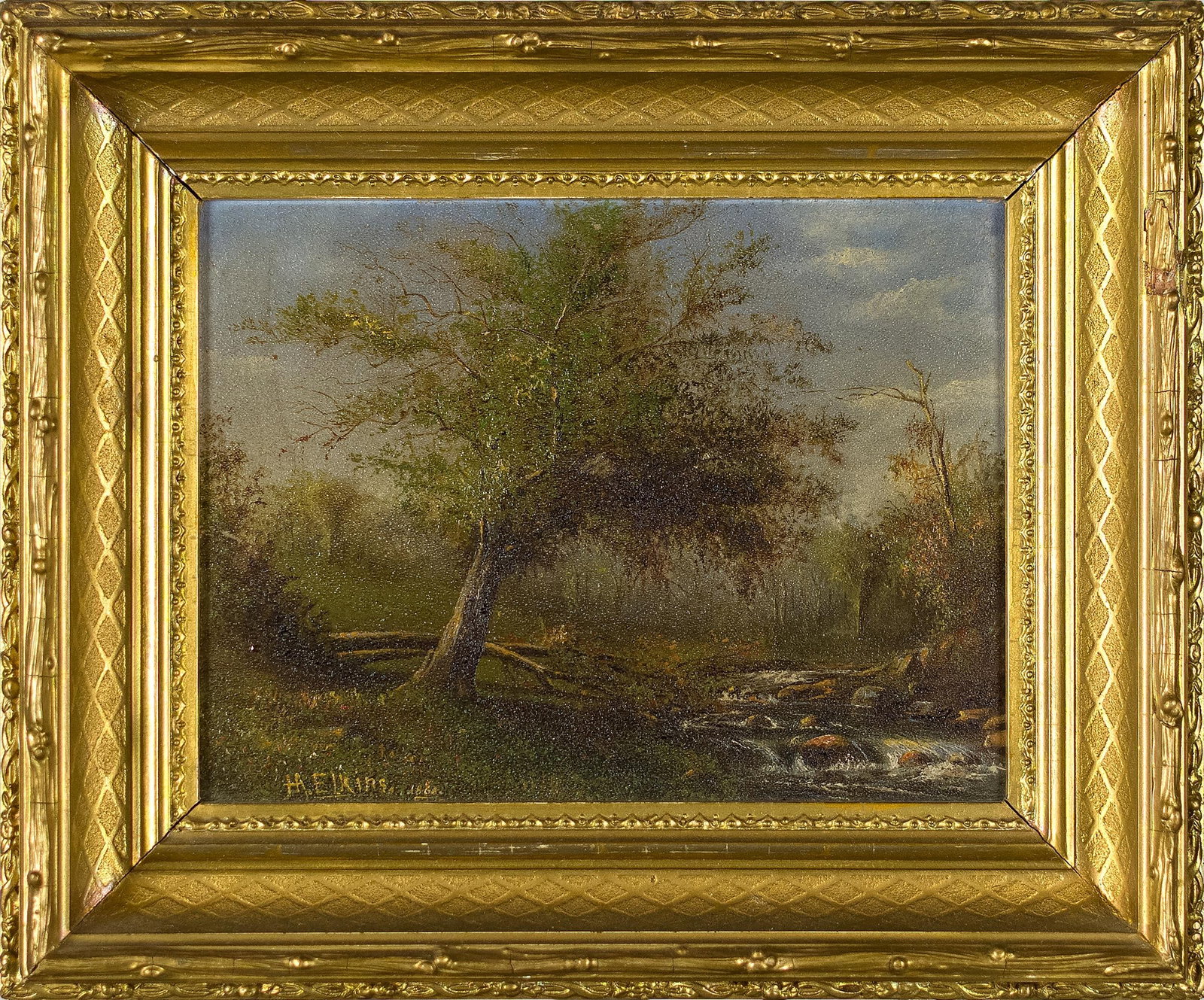 HENRY ELKINS OIL, LANDSCAPE. (1 of 11)