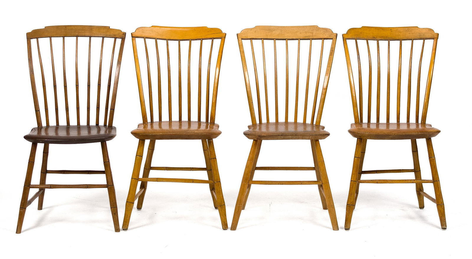 ANTIQUE STEP DOWN WINDSOR CHAIRS, 4. - 2