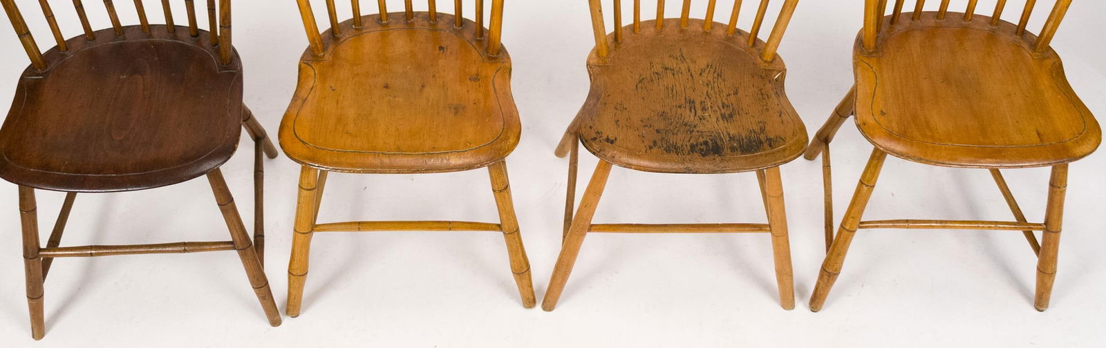 ANTIQUE STEP DOWN WINDSOR CHAIRS, 4. - 3