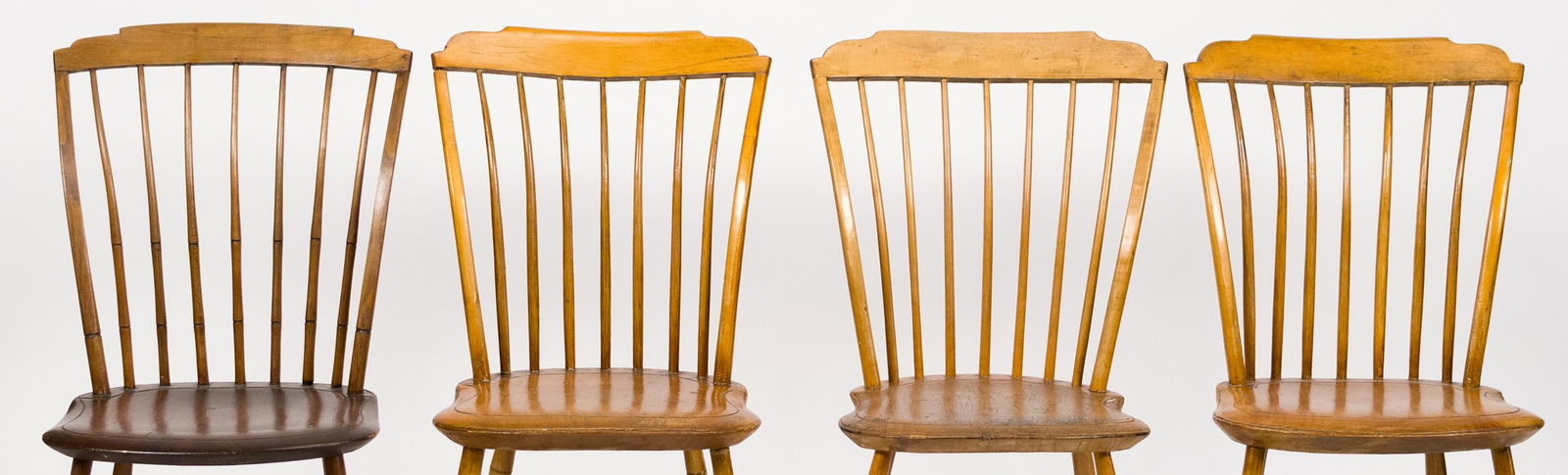 ANTIQUE STEP DOWN WINDSOR CHAIRS, 4. - 4