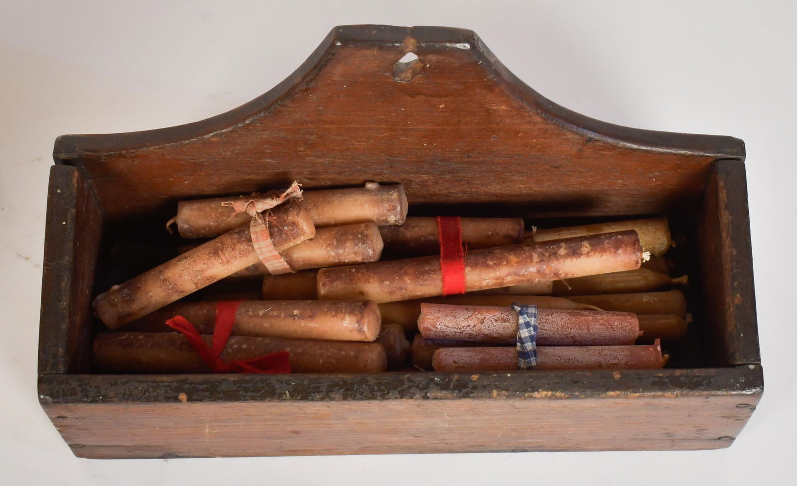 TWO 19TH C. NEW ENGLAND WALL BOXES. - 5