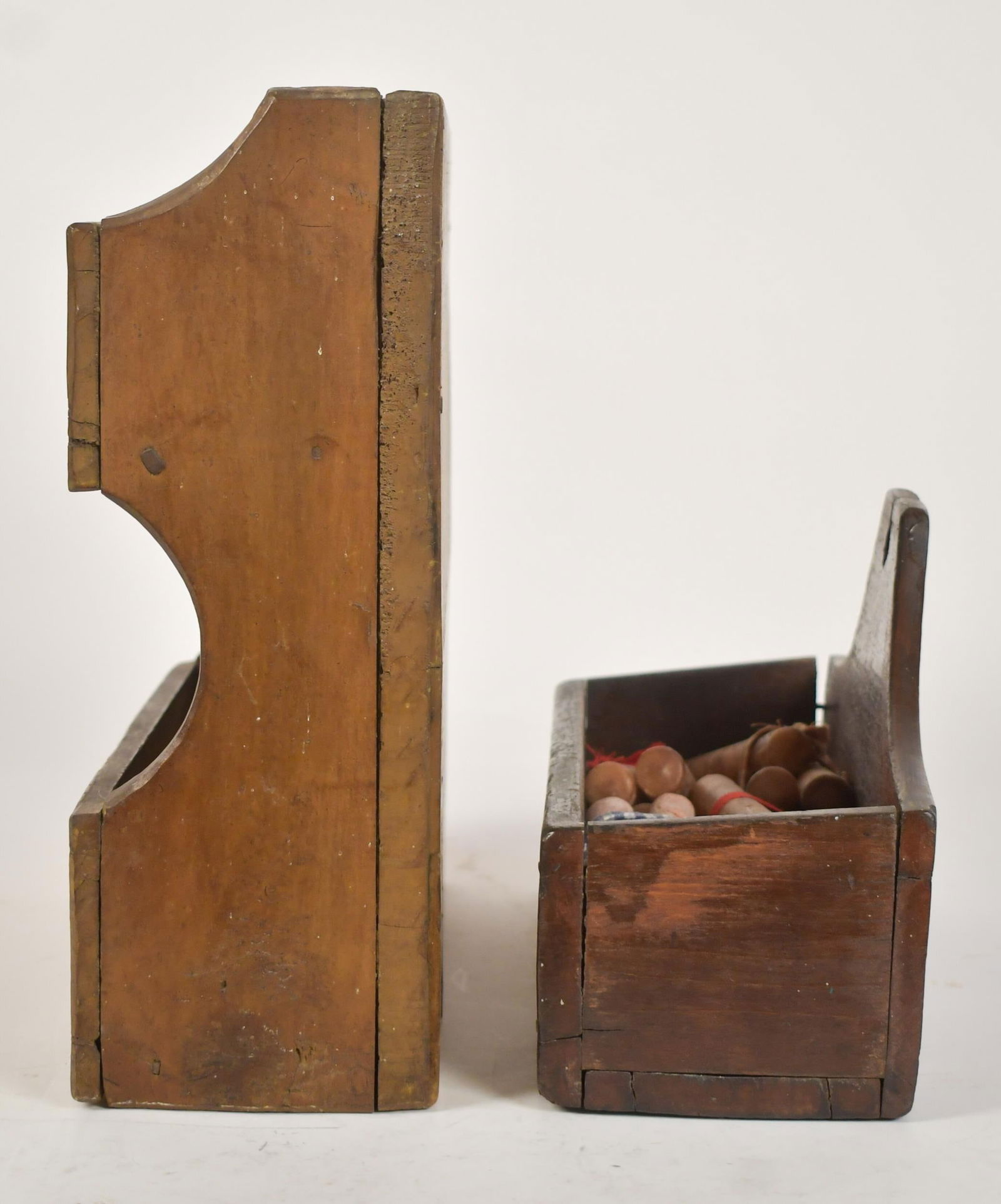 TWO 19TH C. NEW ENGLAND WALL BOXES. - 7