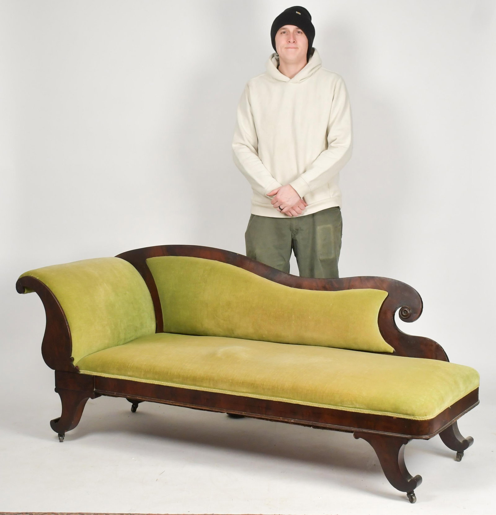 19TH C. NY CLASSICAL RECAMIER. - 13