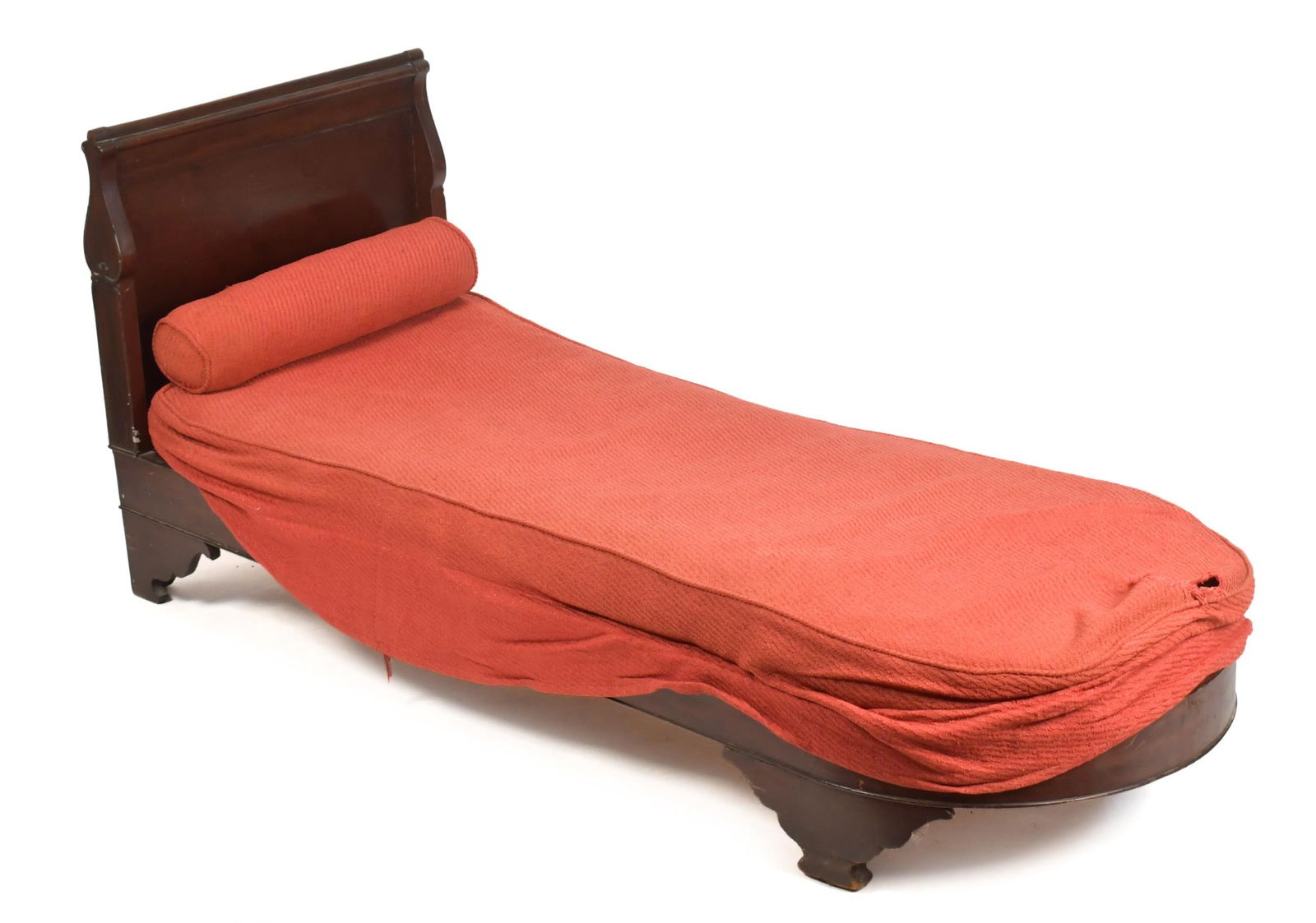 19TH C. CLASSICAL MAHOGANY DAY BED. (1 of 13)