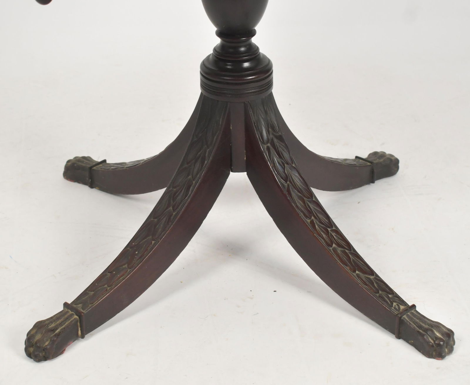 19TH C. NY THREE DRAWER PHYFE WORK TABLE. - 5