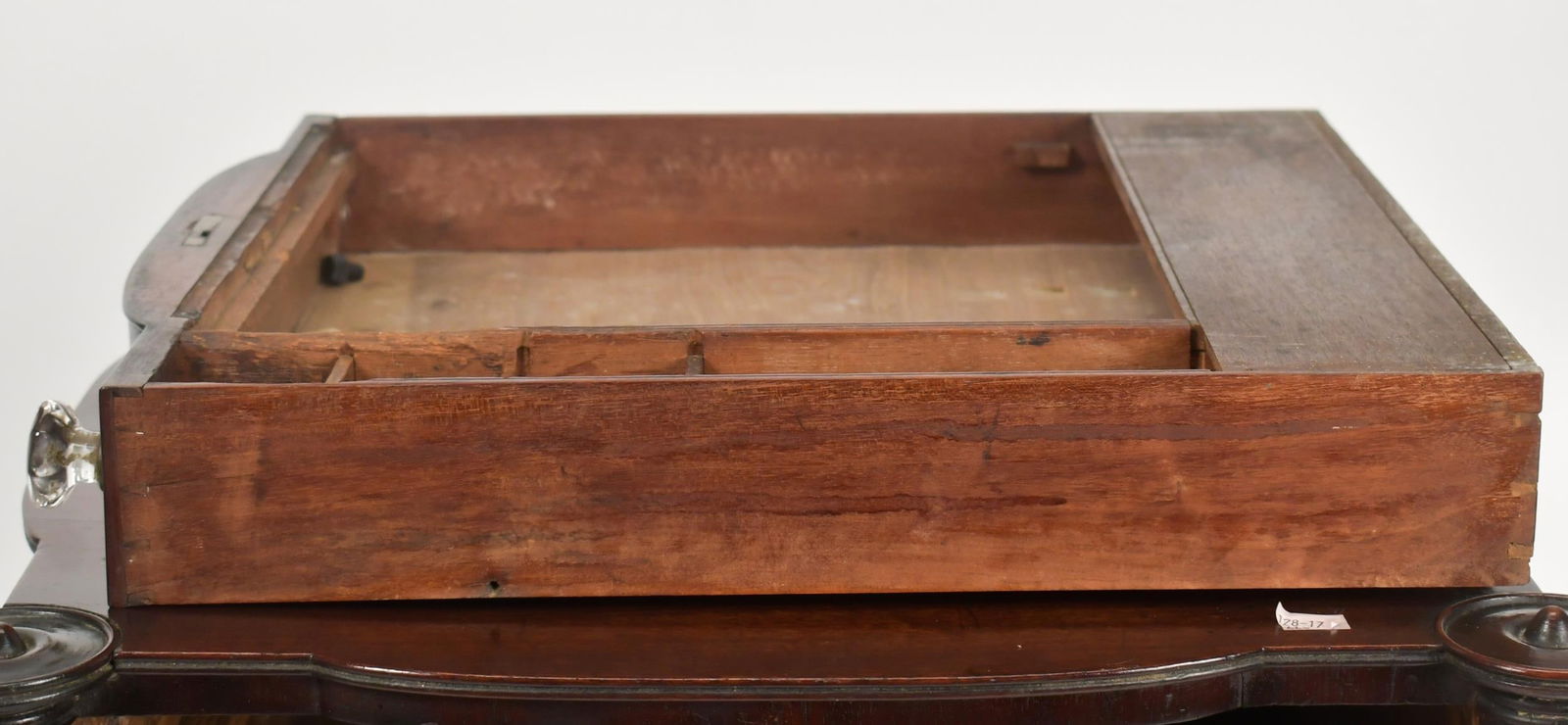 19TH C. NY THREE DRAWER PHYFE WORK TABLE. - 9