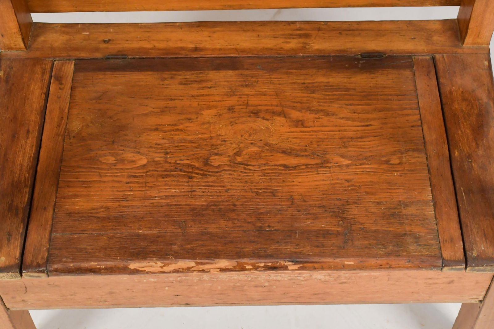 19TH C. AMERICAN PINE HUTCH TABLE. - 10