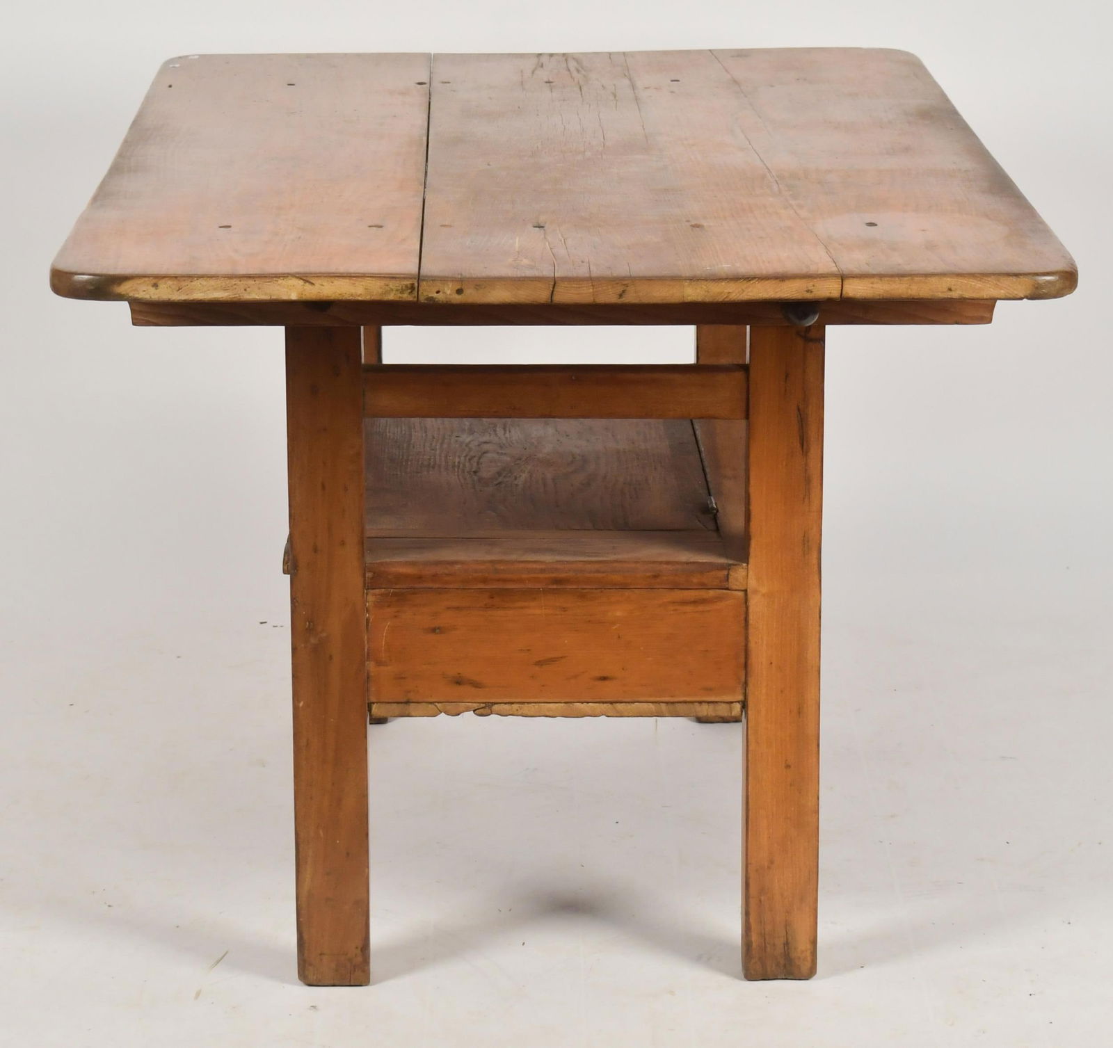 19TH C. AMERICAN PINE HUTCH TABLE. - 7