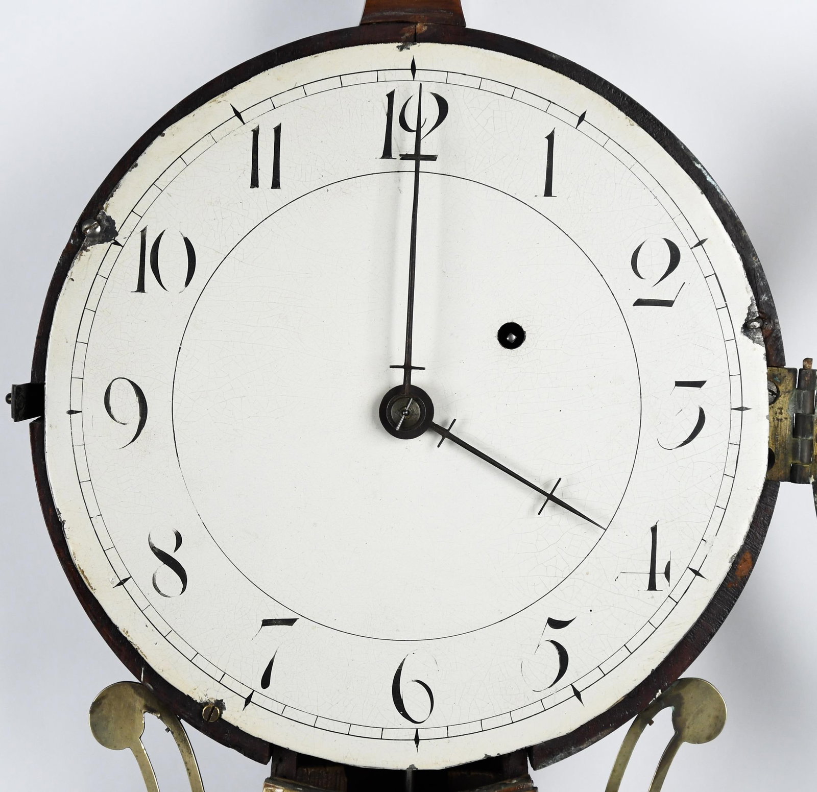 RARE MONROE MA BANJO CLOCK. - 6