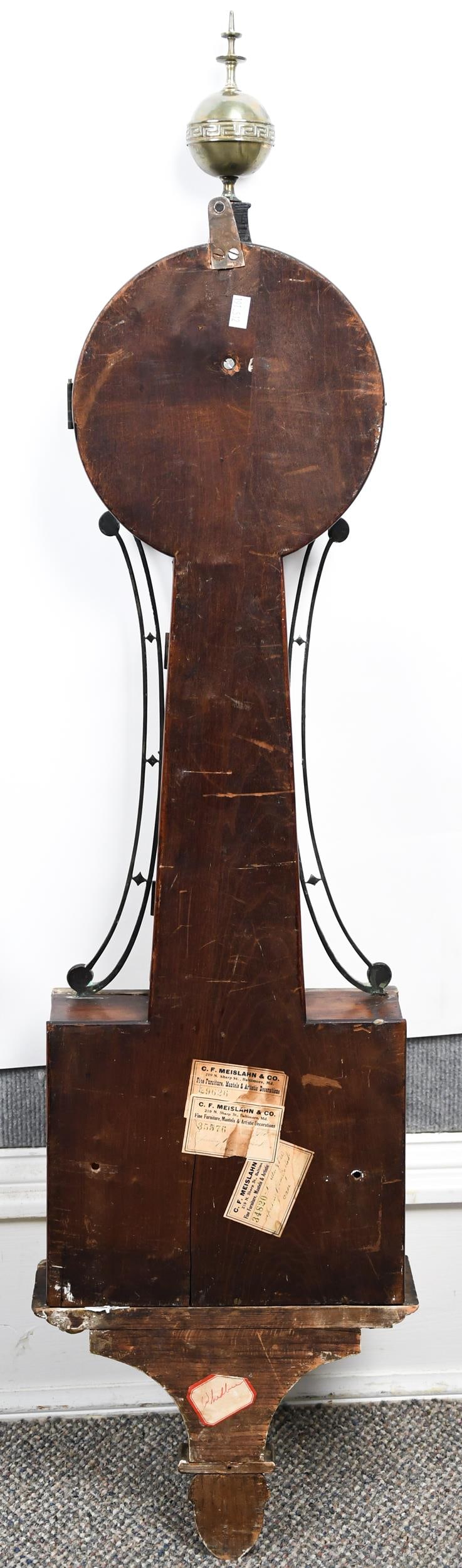 RARE MONROE MA BANJO CLOCK. - 9