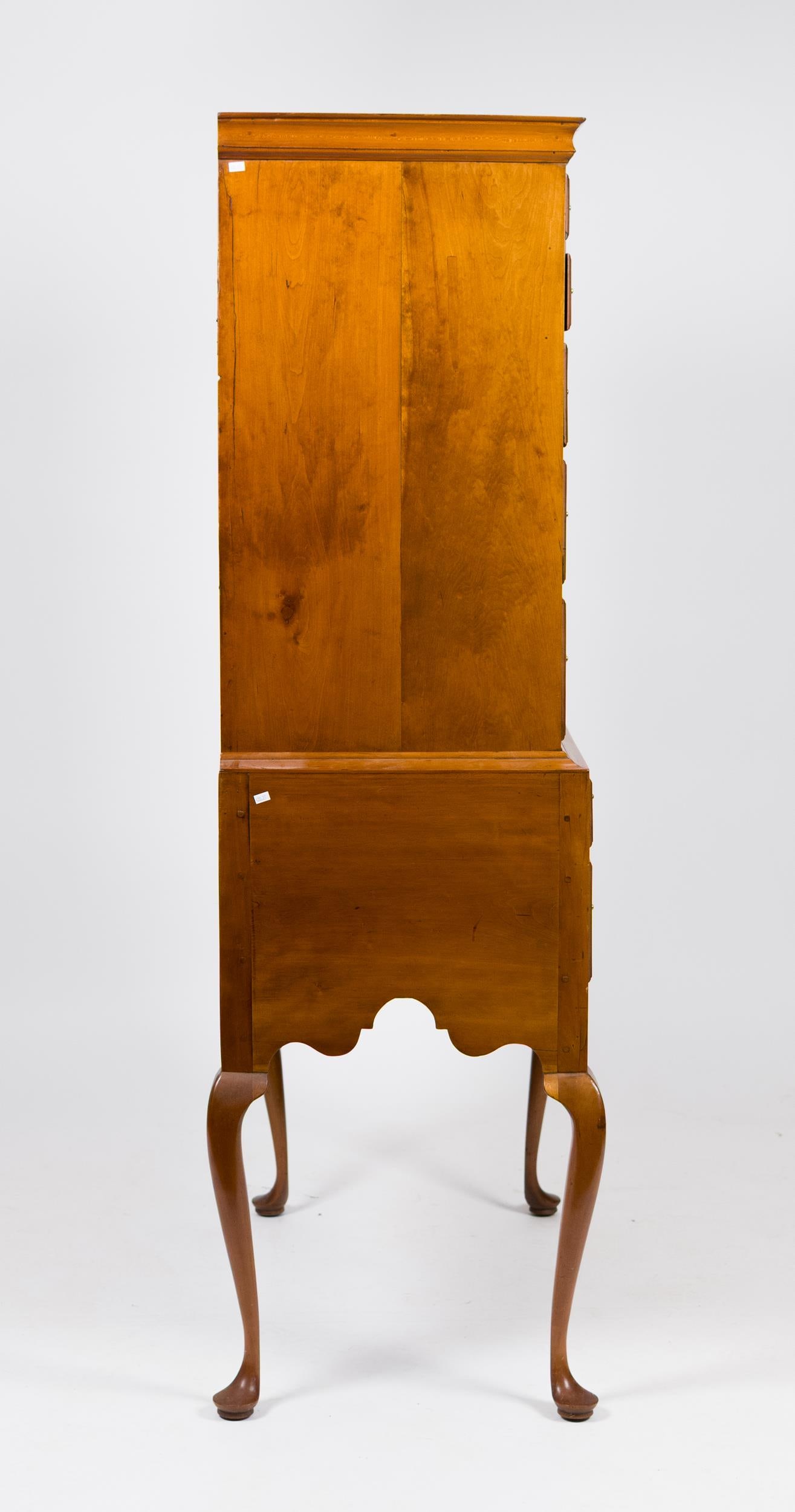 18TH C. WETHERSFIELD CT CHERRY HIGHBOY. - 12